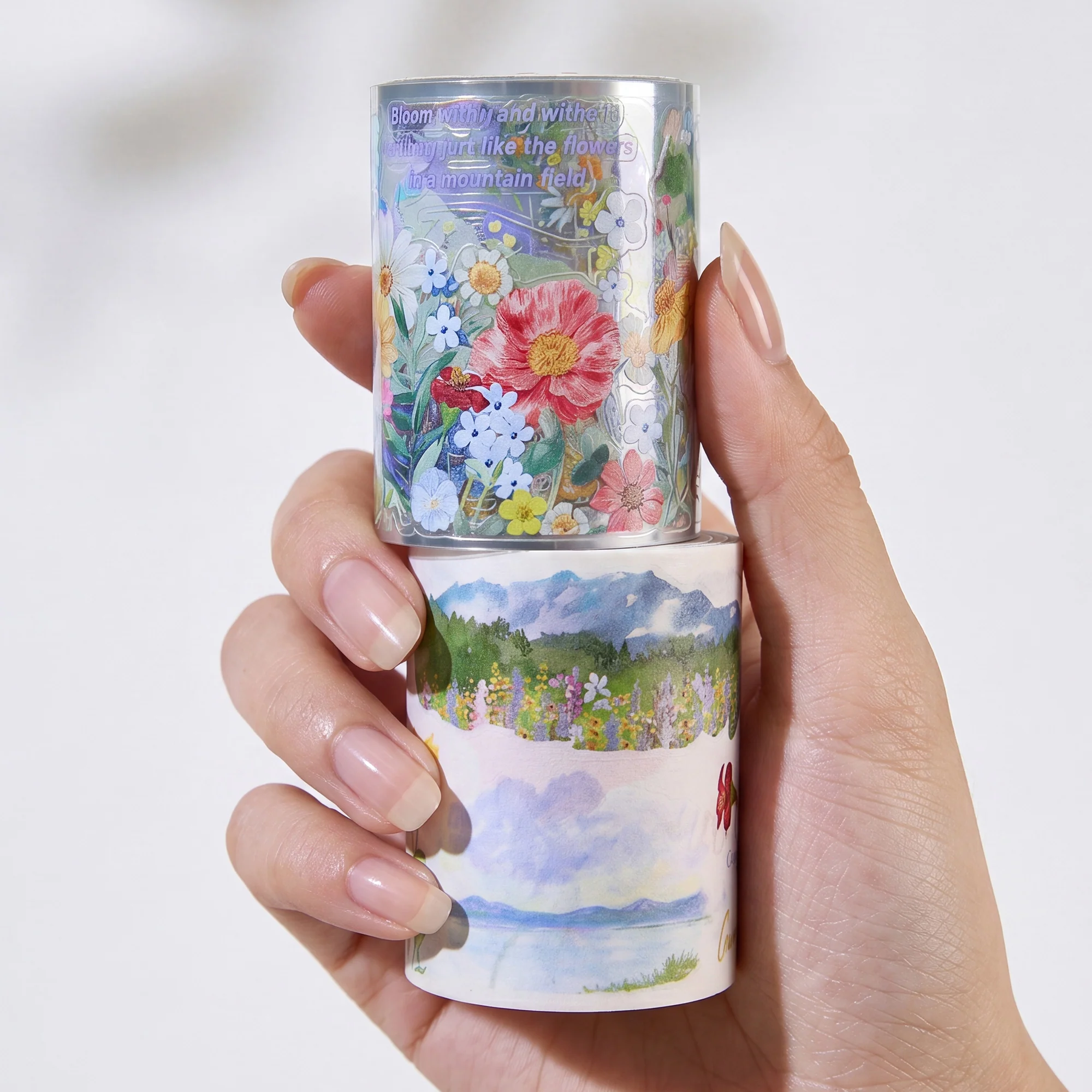 Pre-cut Lakeside Glow Wide Washi/PET Tape - Image 4