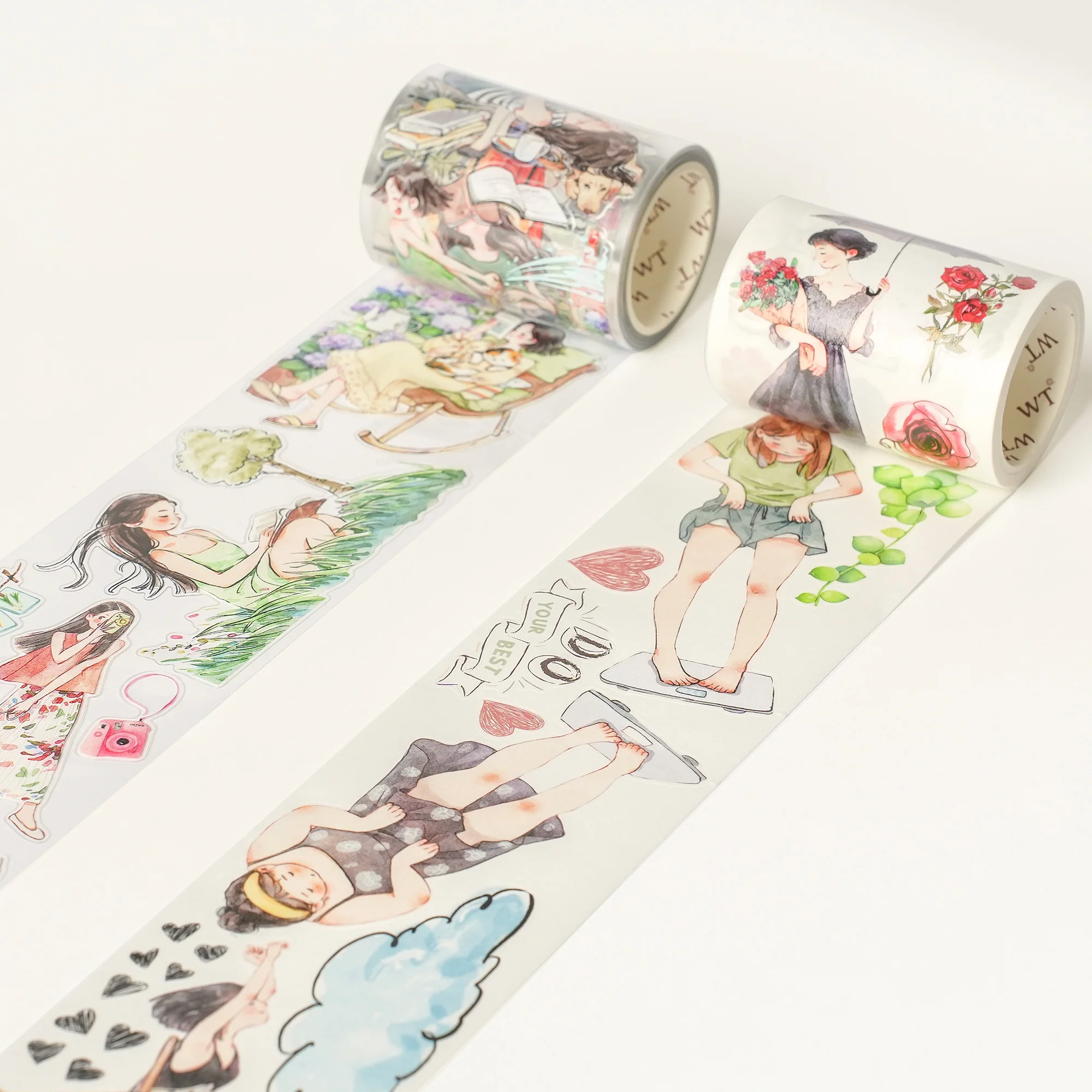Pre-cut Leisurely Days Wide Washi/PET Tape - Image 4