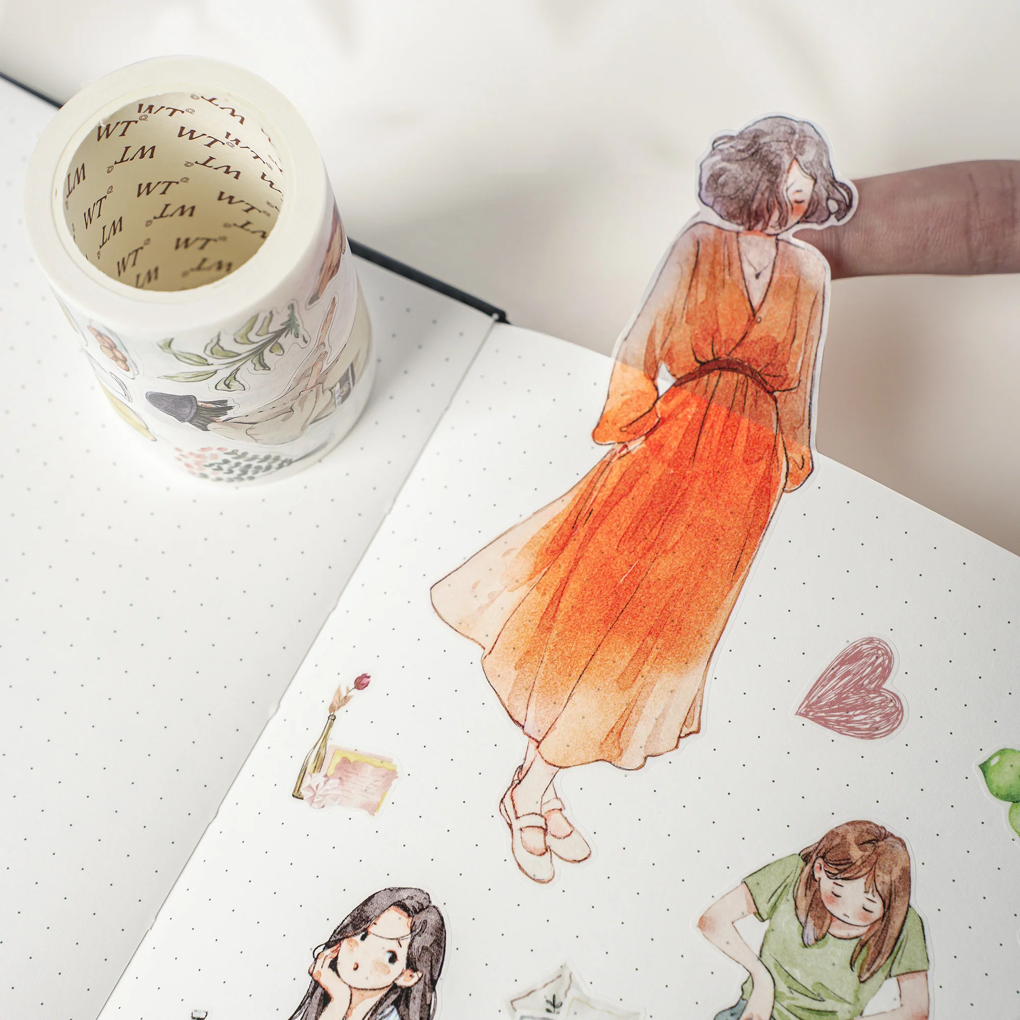 Pre-cut Leisurely Days Wide Washi/PET Tape - Image 5