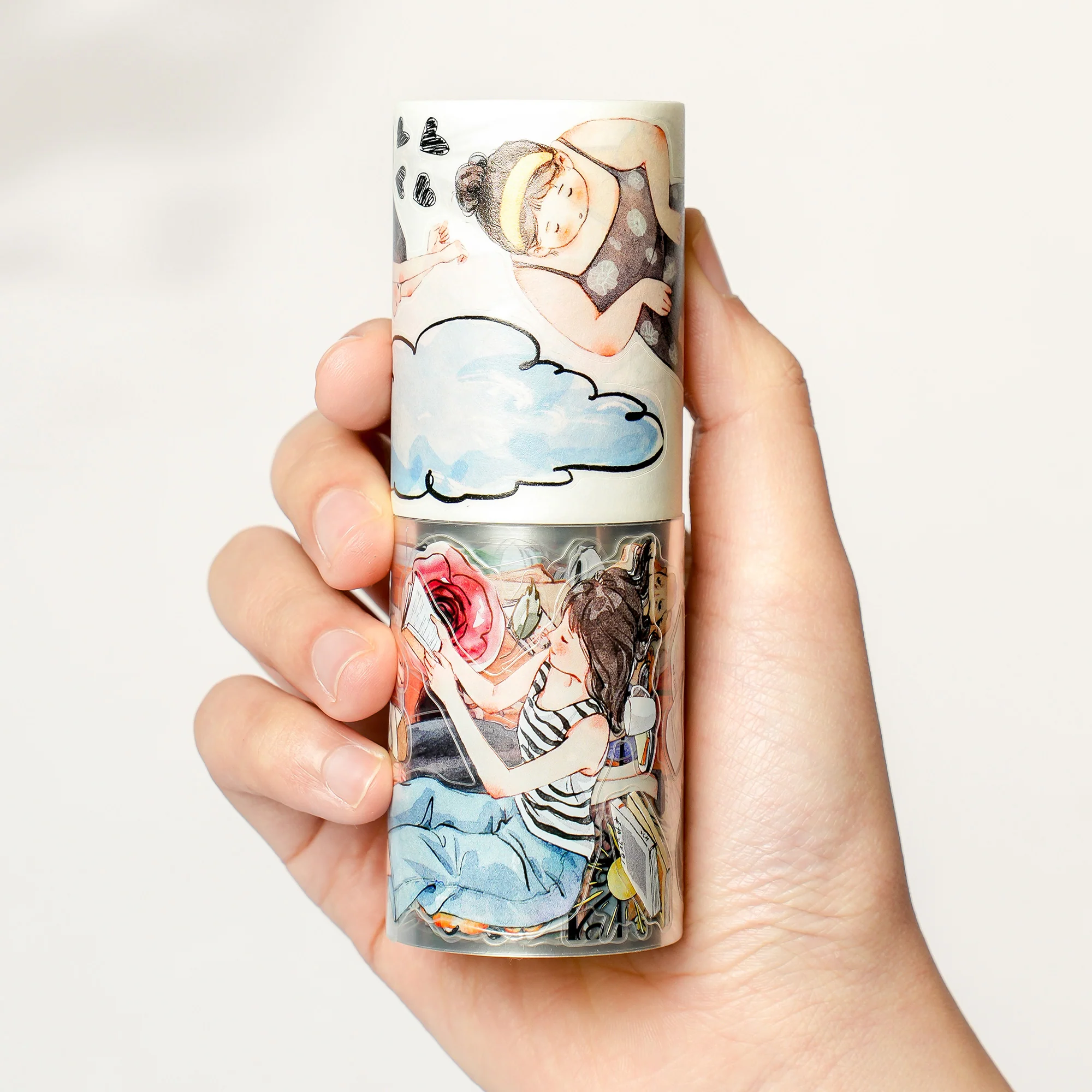 Pre-cut Leisurely Days Wide Washi/PET Tape - Image 7