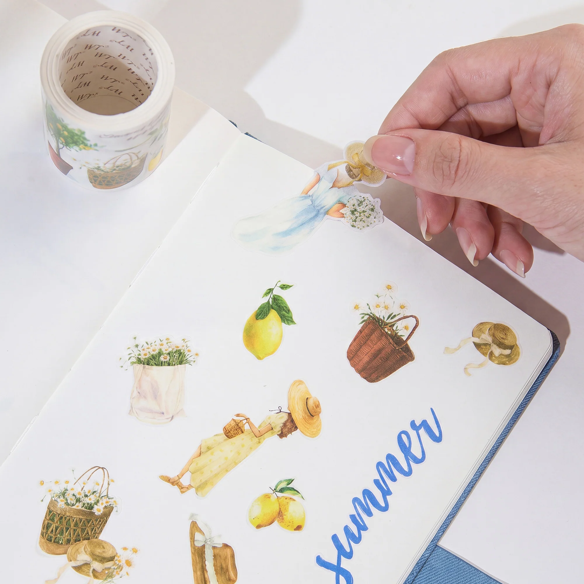 Pre-cut Lemon Breeze Wide Washi/PET Tape - Image 2
