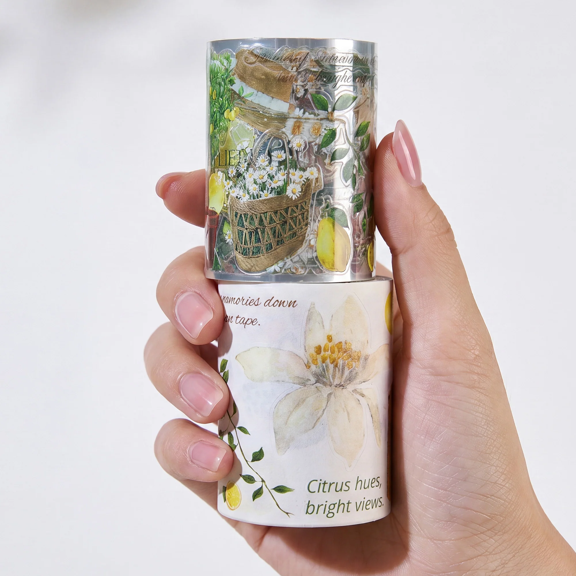 Pre-cut Lemon Breeze Wide Washi/PET Tape - Image 4
