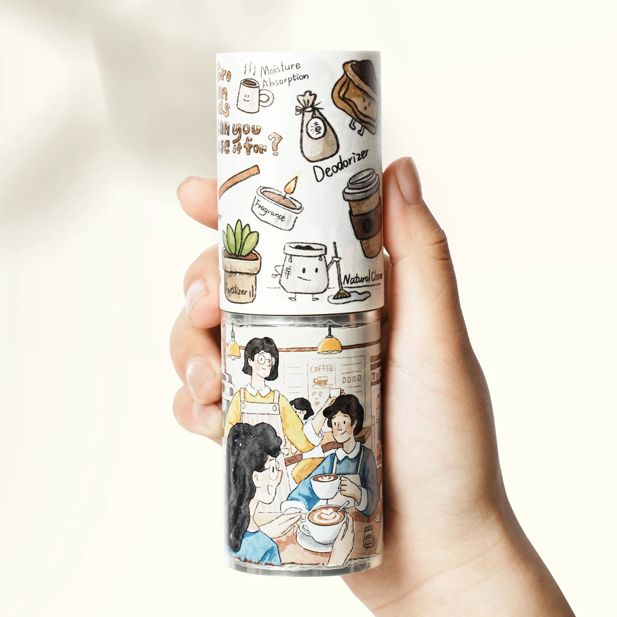 Pre-cut Life of Coffee Wide Washi/PET Tape - Image 7