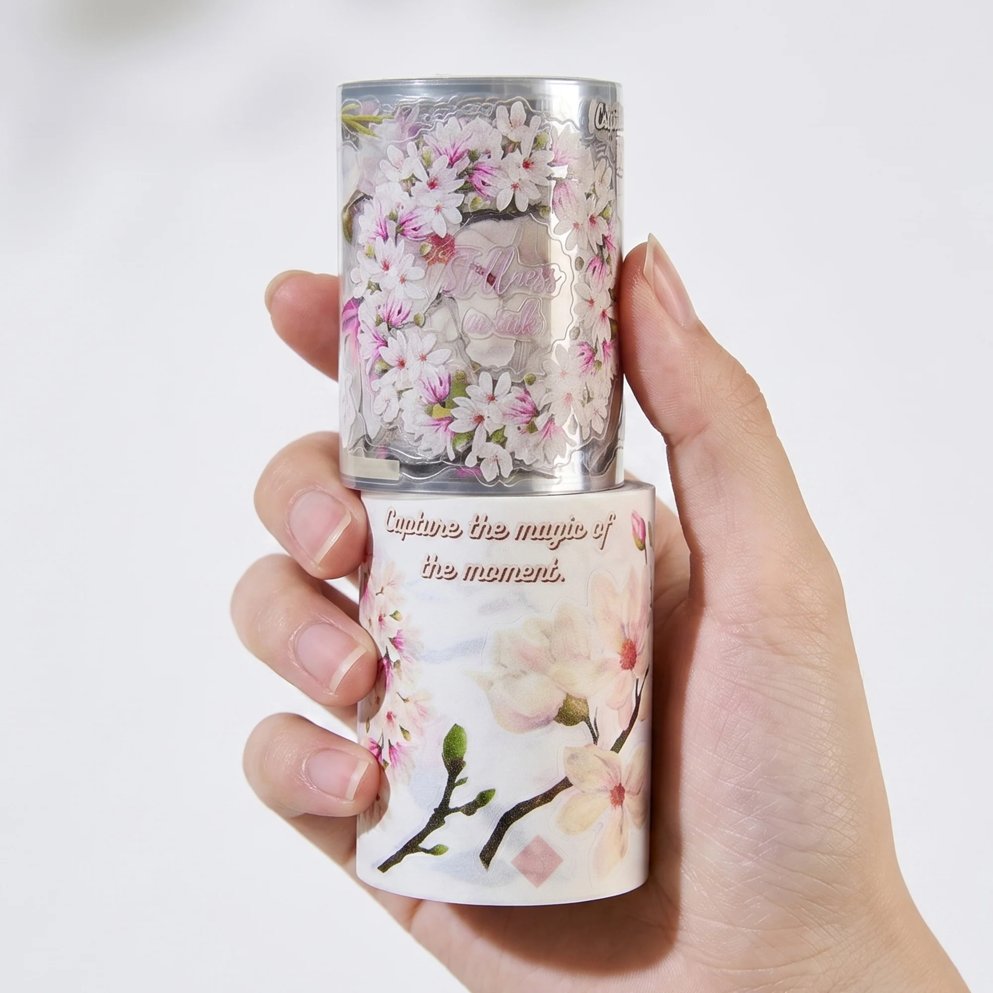 Pre-cut Magnolia Bloom Wide Washi/PET Tape - Image 5