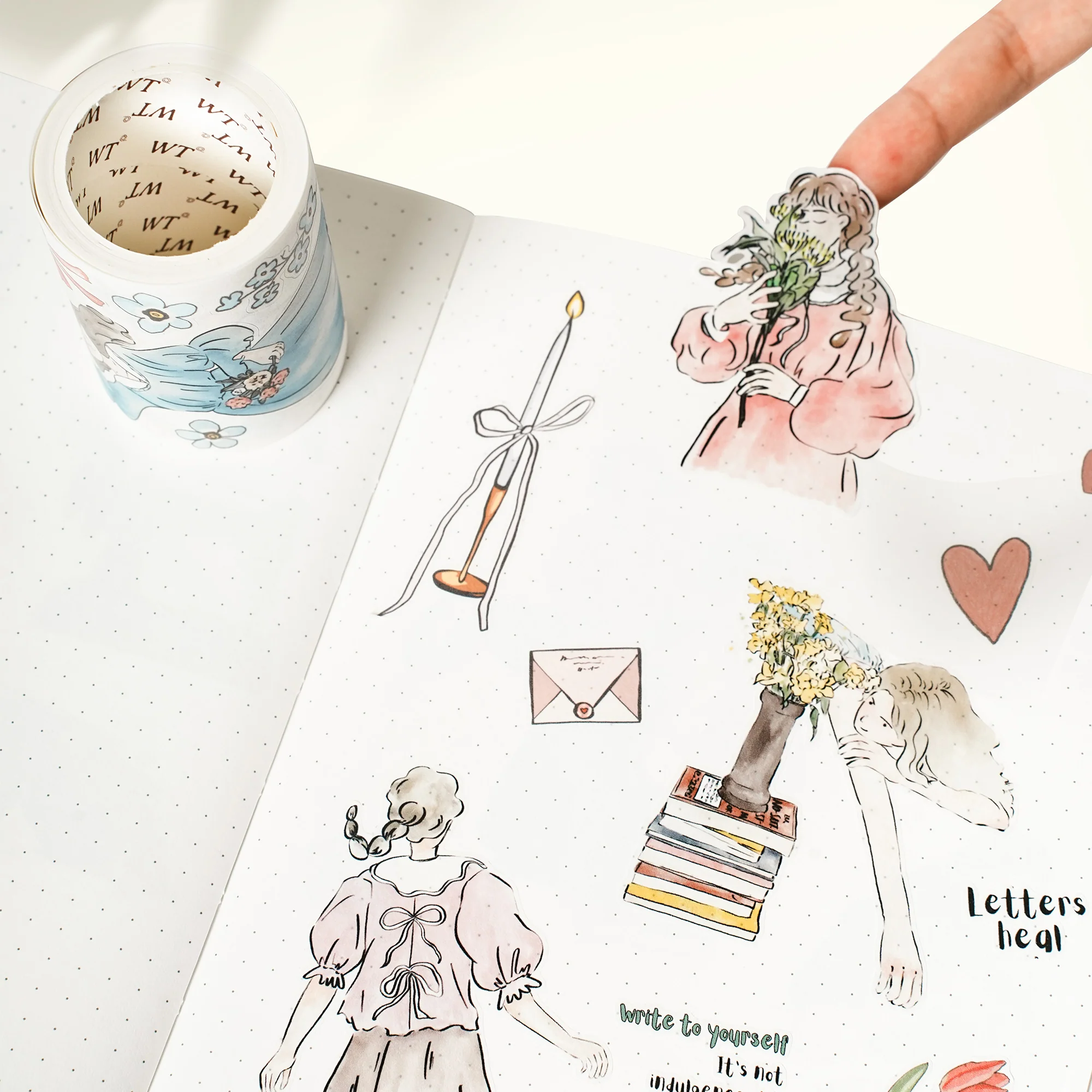 Pre-cut Me Time Wide Washi/PET Tape - Image 3
