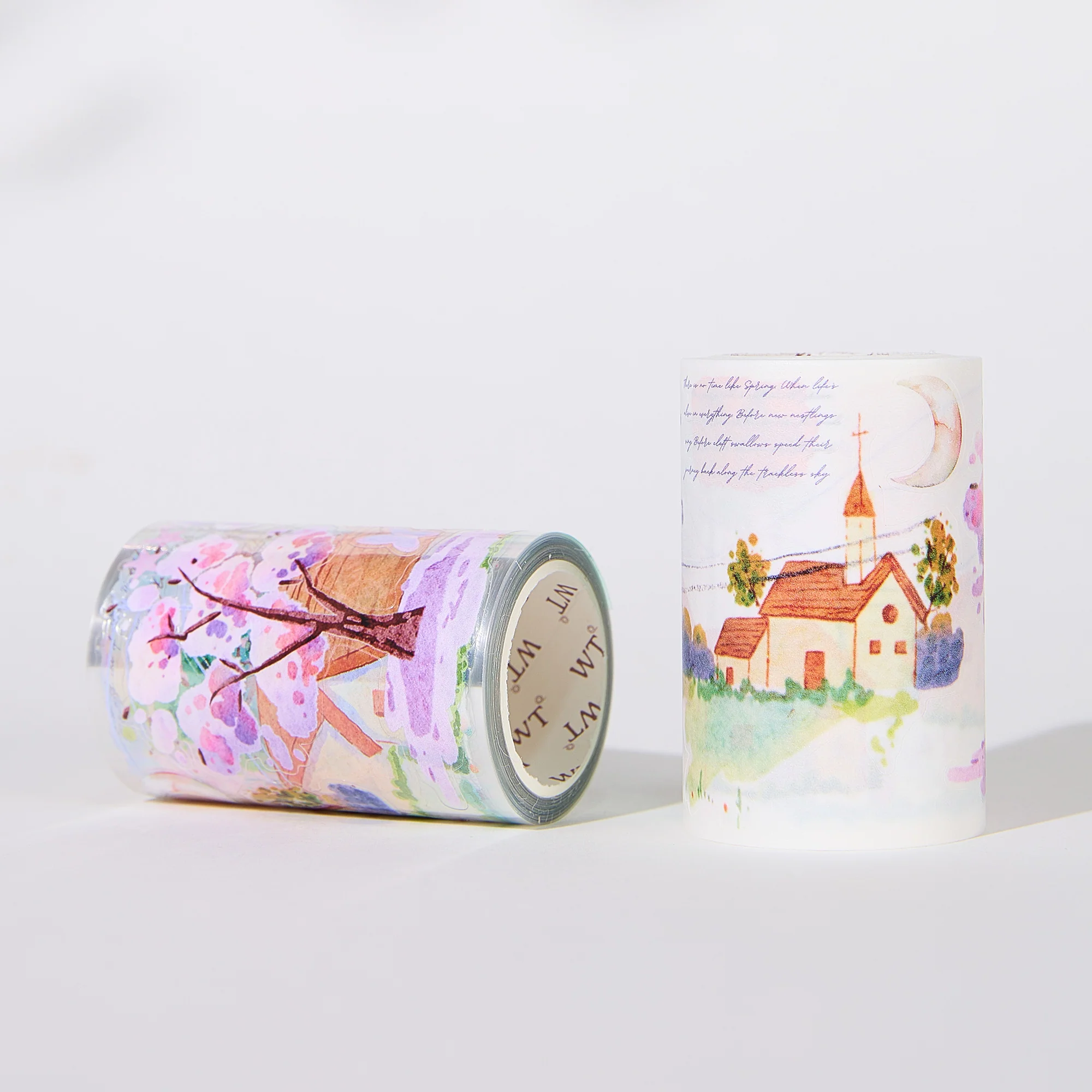Pre-cut Misty Blush Wide Washi/PET Tape - Image 5