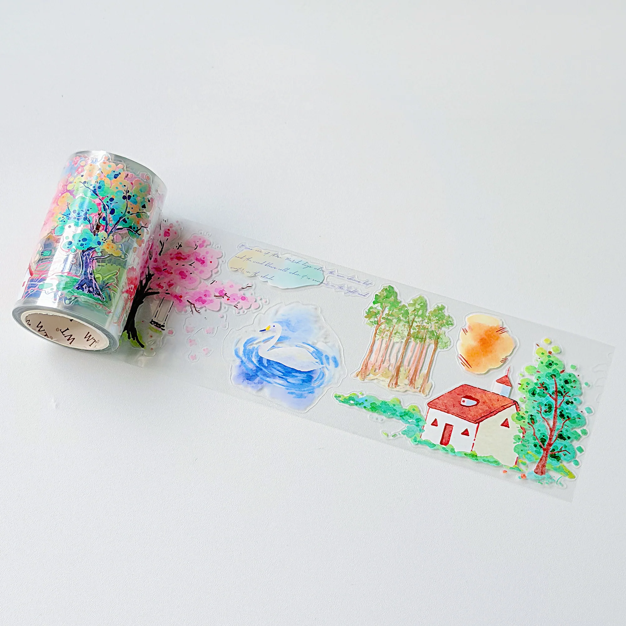Pre-cut Misty Blush Wide Washi/PET Tape - Image 8