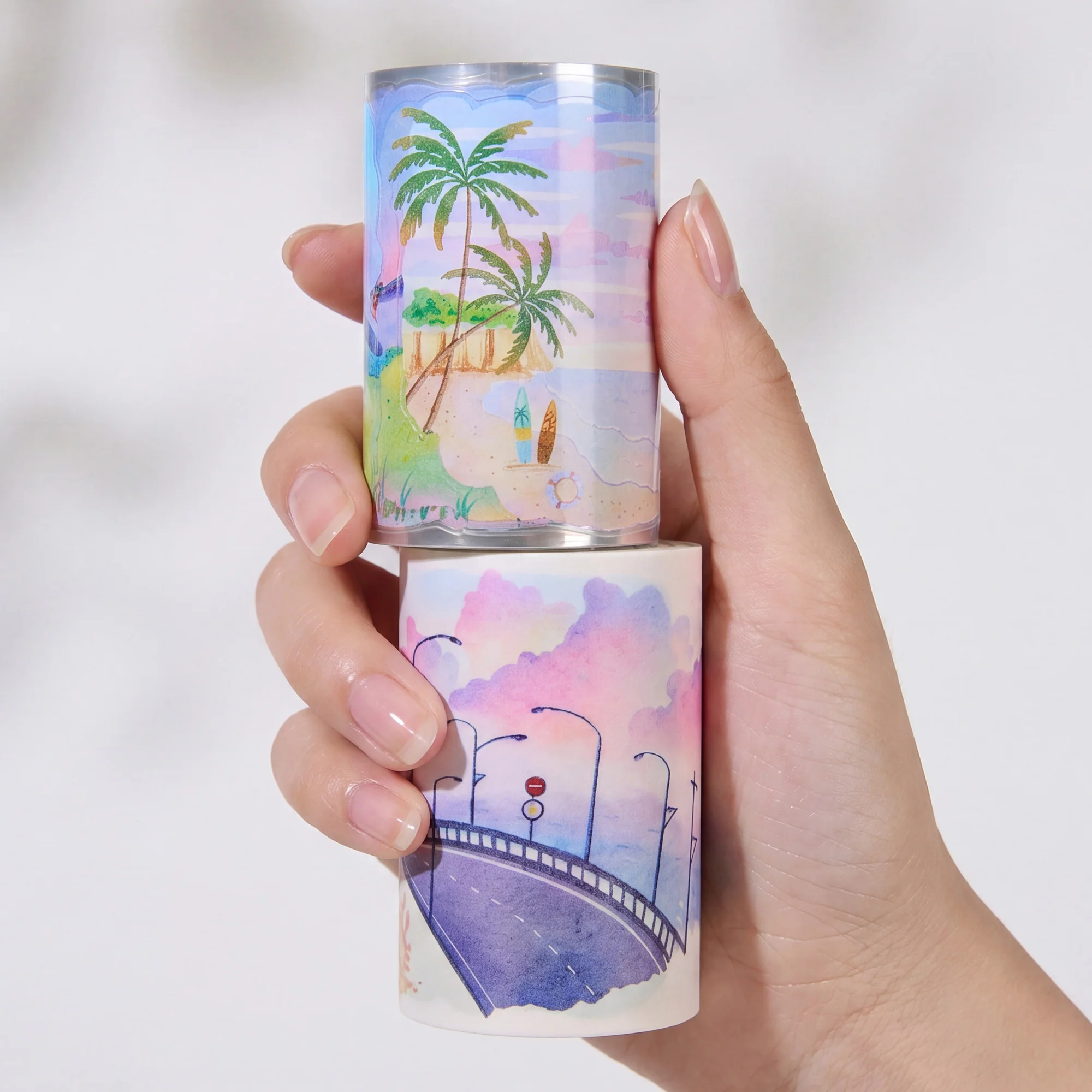 Pre-cut Misty Breeze Wide Washi/PET Tape - Image 4