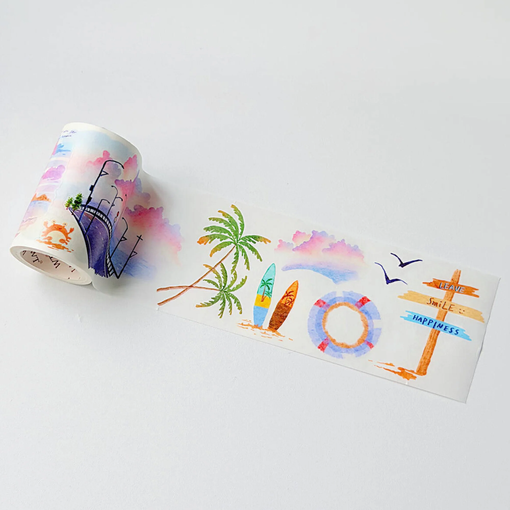 Pre-cut Misty Breeze Wide Washi/PET Tape - Image 6