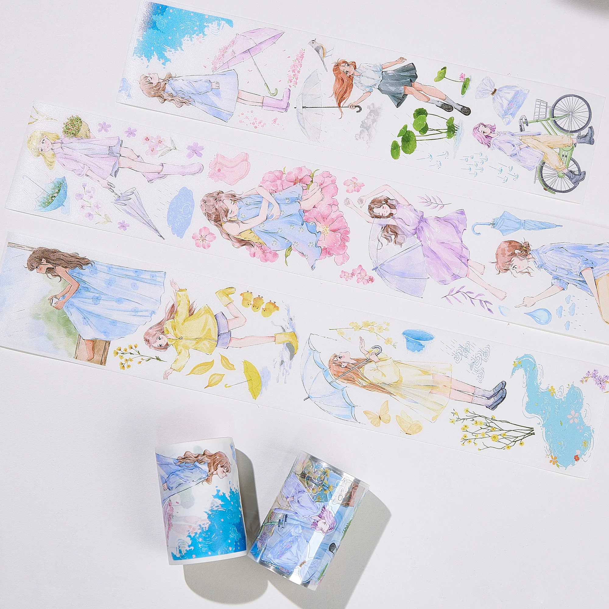 Pre-cut Morning Dew Wide Washi/PET Tape