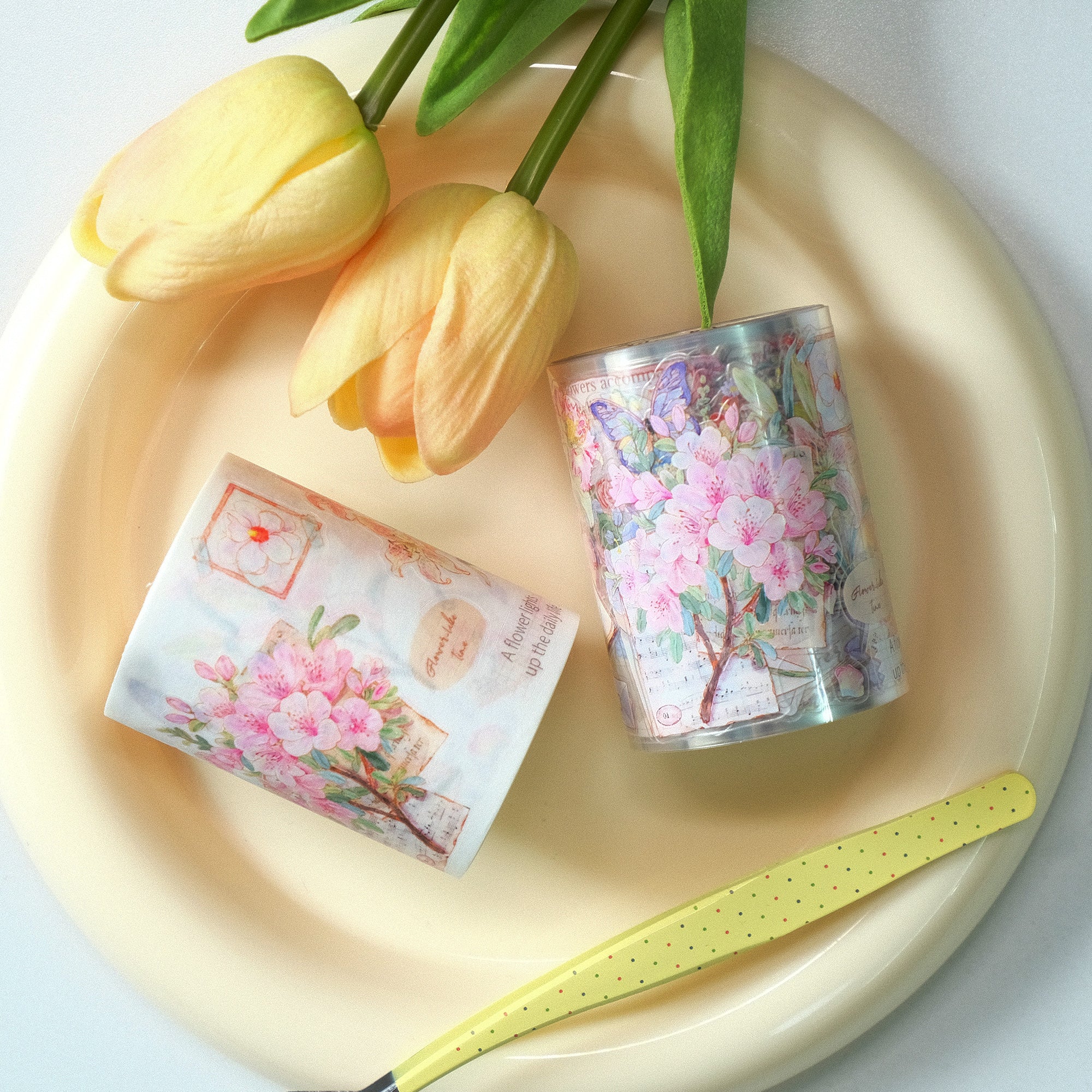 Pre-cut Petal Post Wide Washi/PET Tape - Image 7