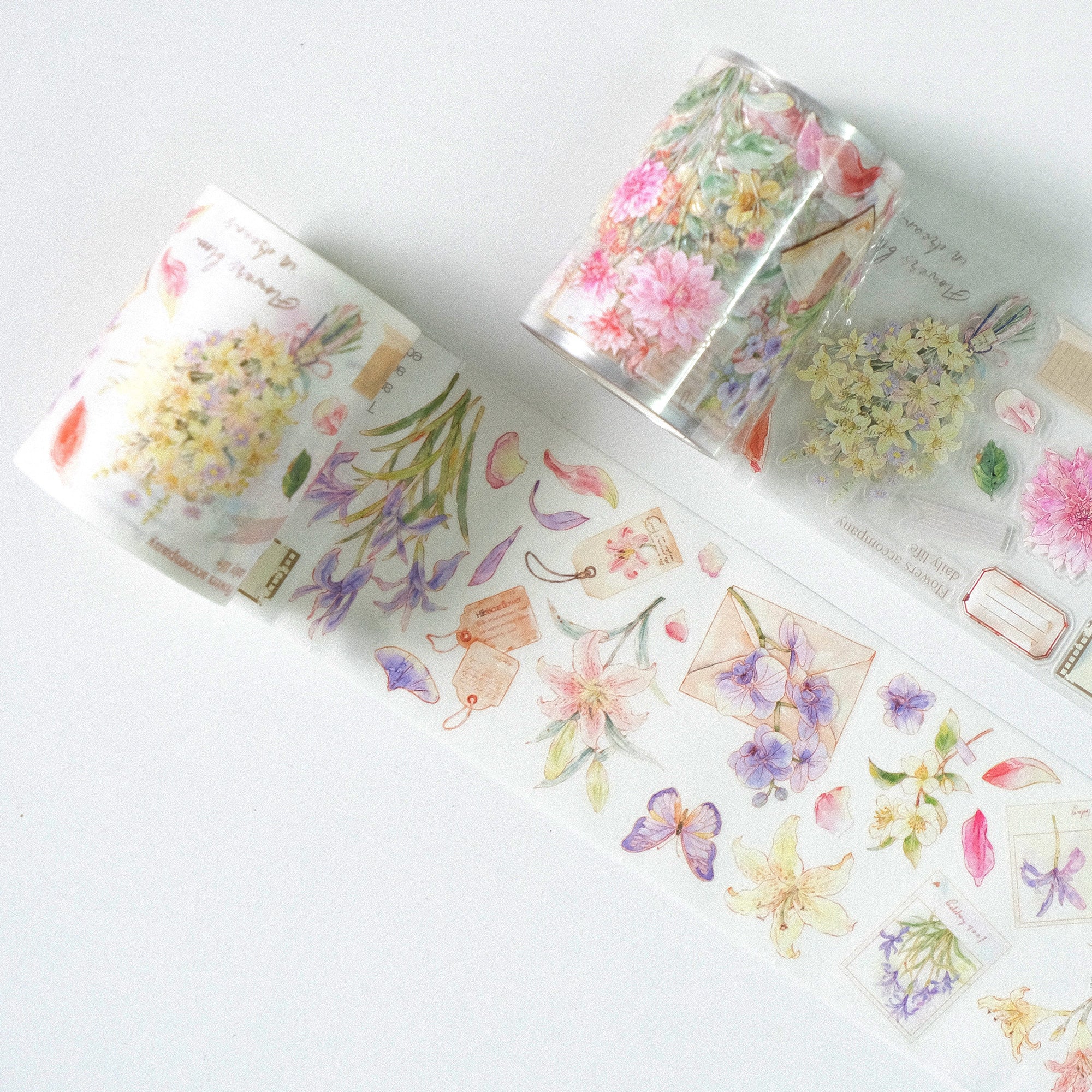 Pre-cut Petal Post Wide Washi/PET Tape - Image 8