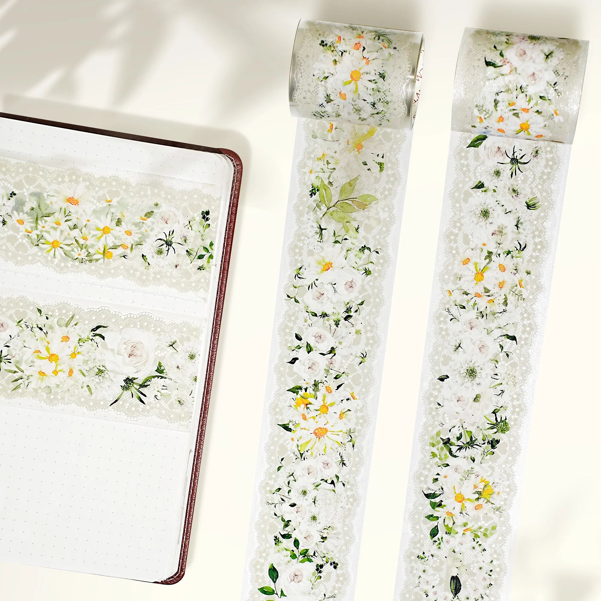 Pre-cut Petals en Blanc Wide PET Tape (Sparkling) - Image 5