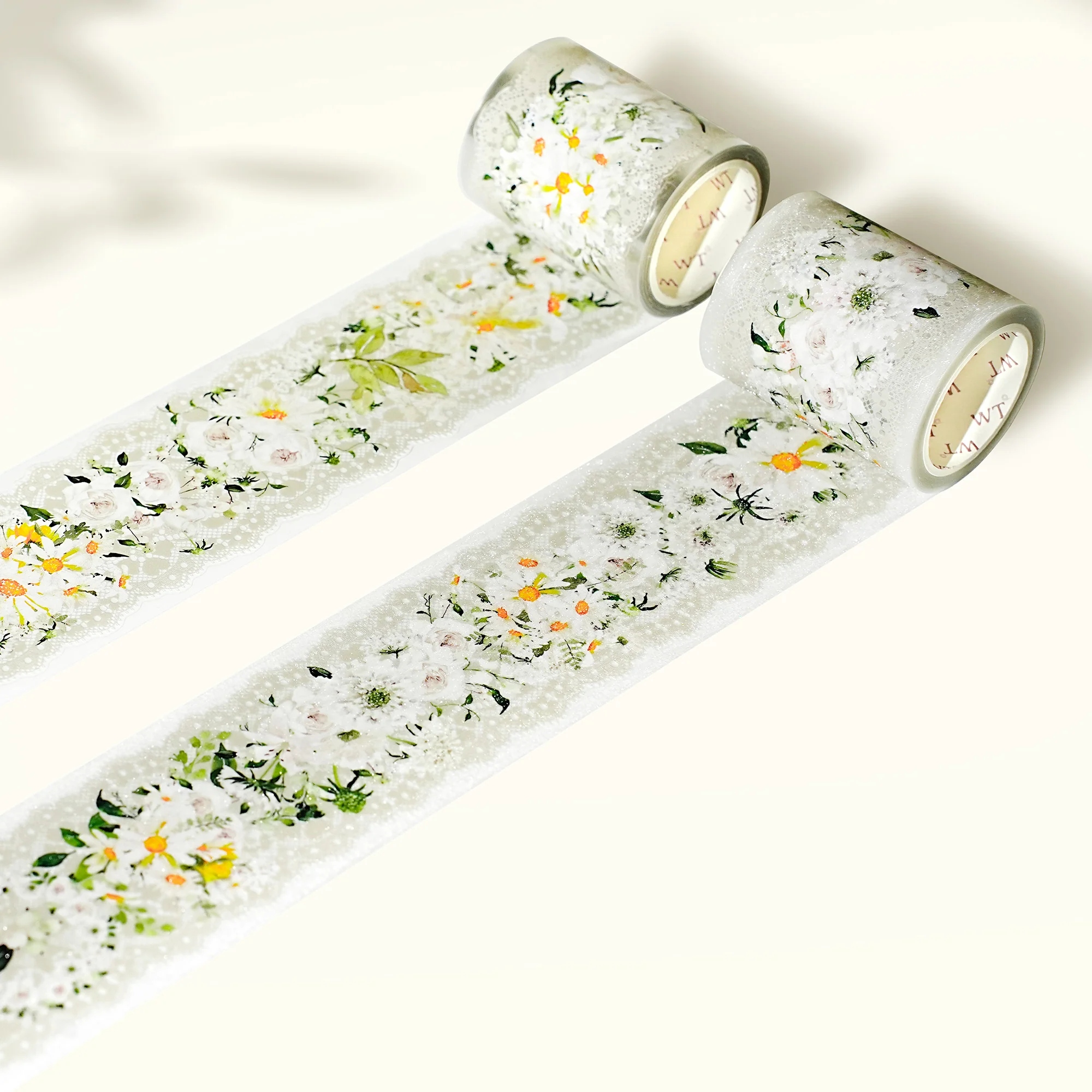 Pre-cut Petals en Blanc Wide PET Tape (Sparkling) - Image 6