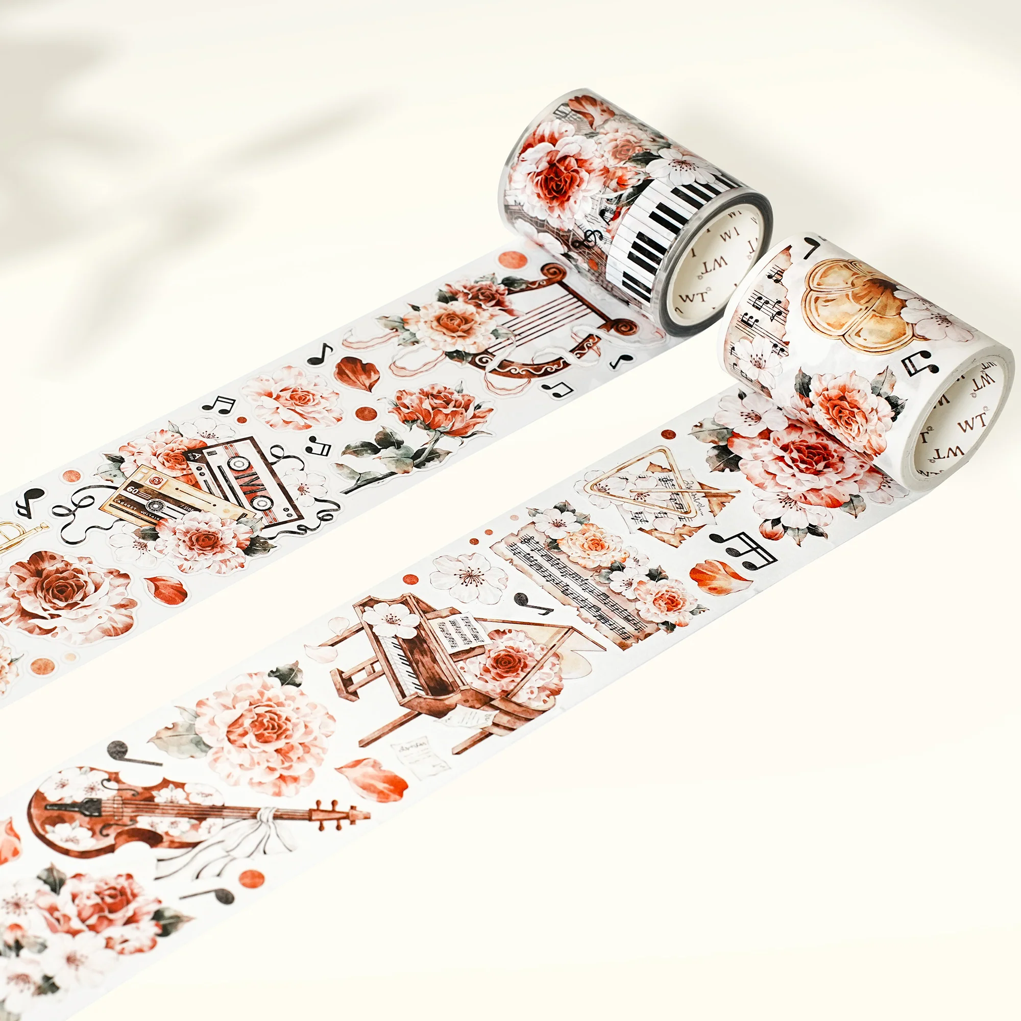 Pre-cut Rose Sonata Wide Washi/PET Tape - Image 5