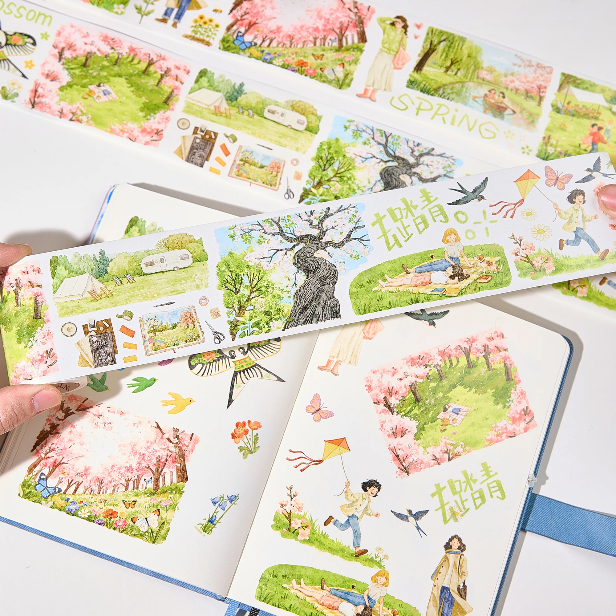 Pre-cut Sakura Voyage Wide Washi/PET Tape - Image 3