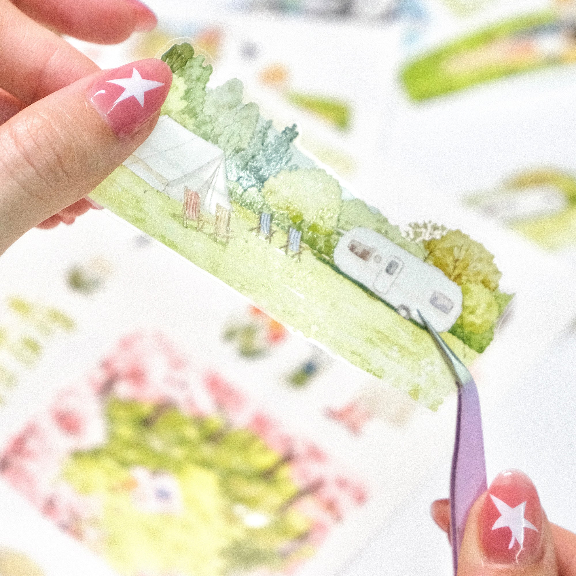 Pre-cut Sakura Voyage Wide Washi/PET Tape - Image 4