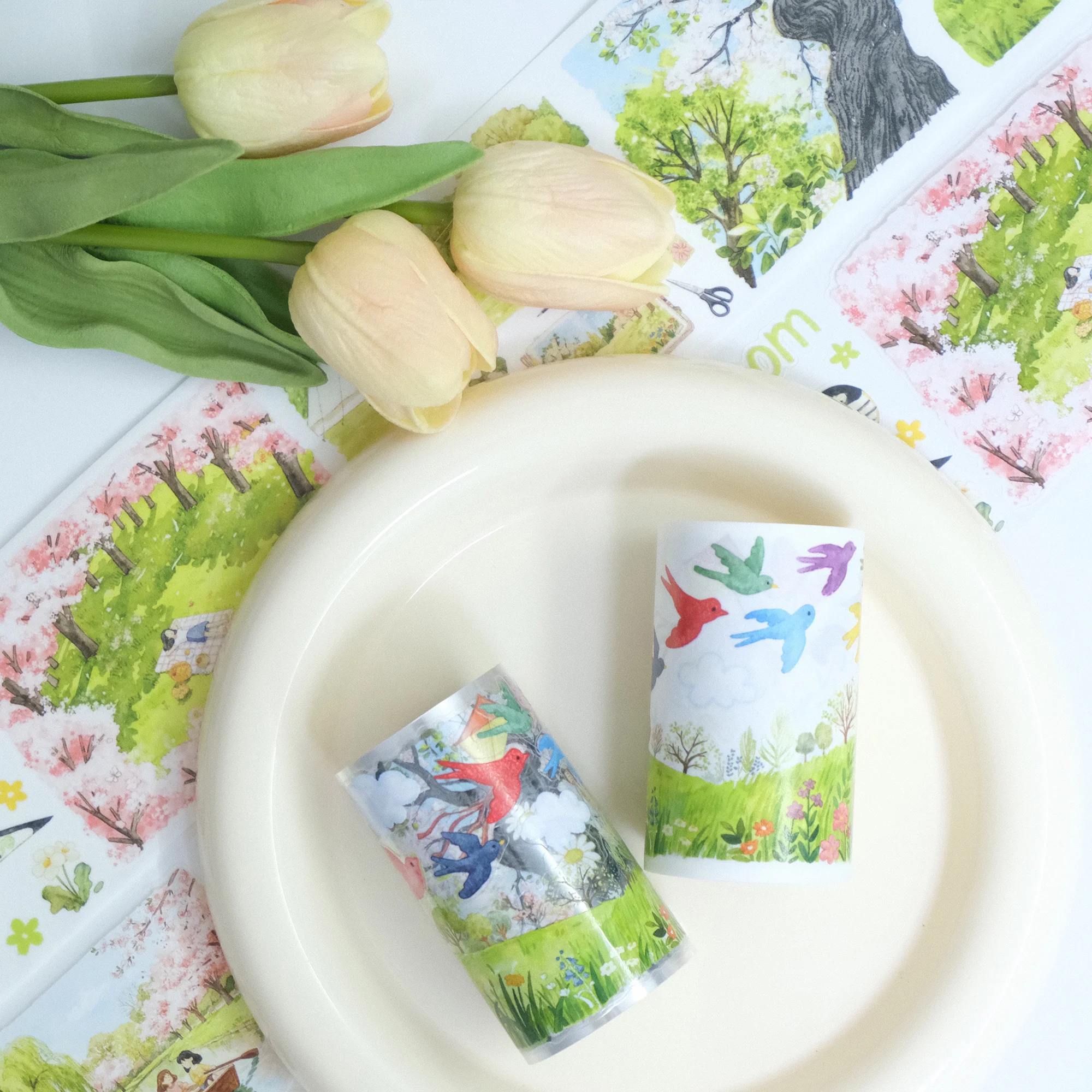 Pre-cut Sakura Voyage Wide Washi/PET Tape - Image 9