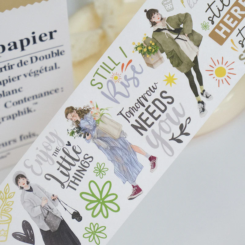 Pre-cut Silent Silhouette Wide Washi/PET Tape - Image 11