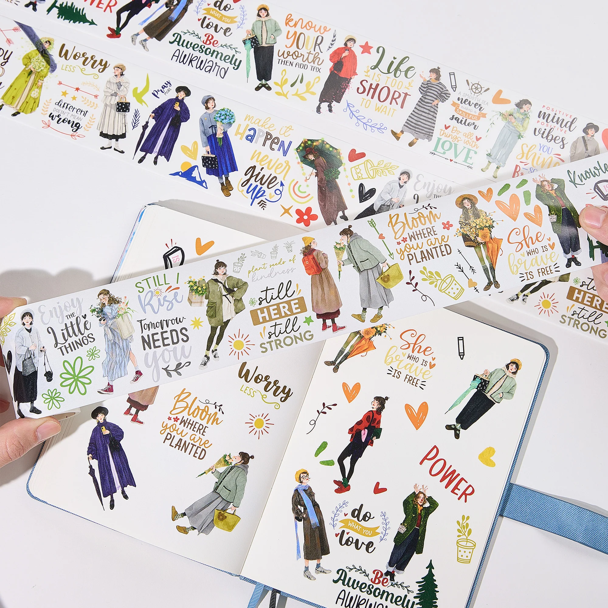 Pre-cut Silent Silhouette Wide Washi/PET Tape - Image 2