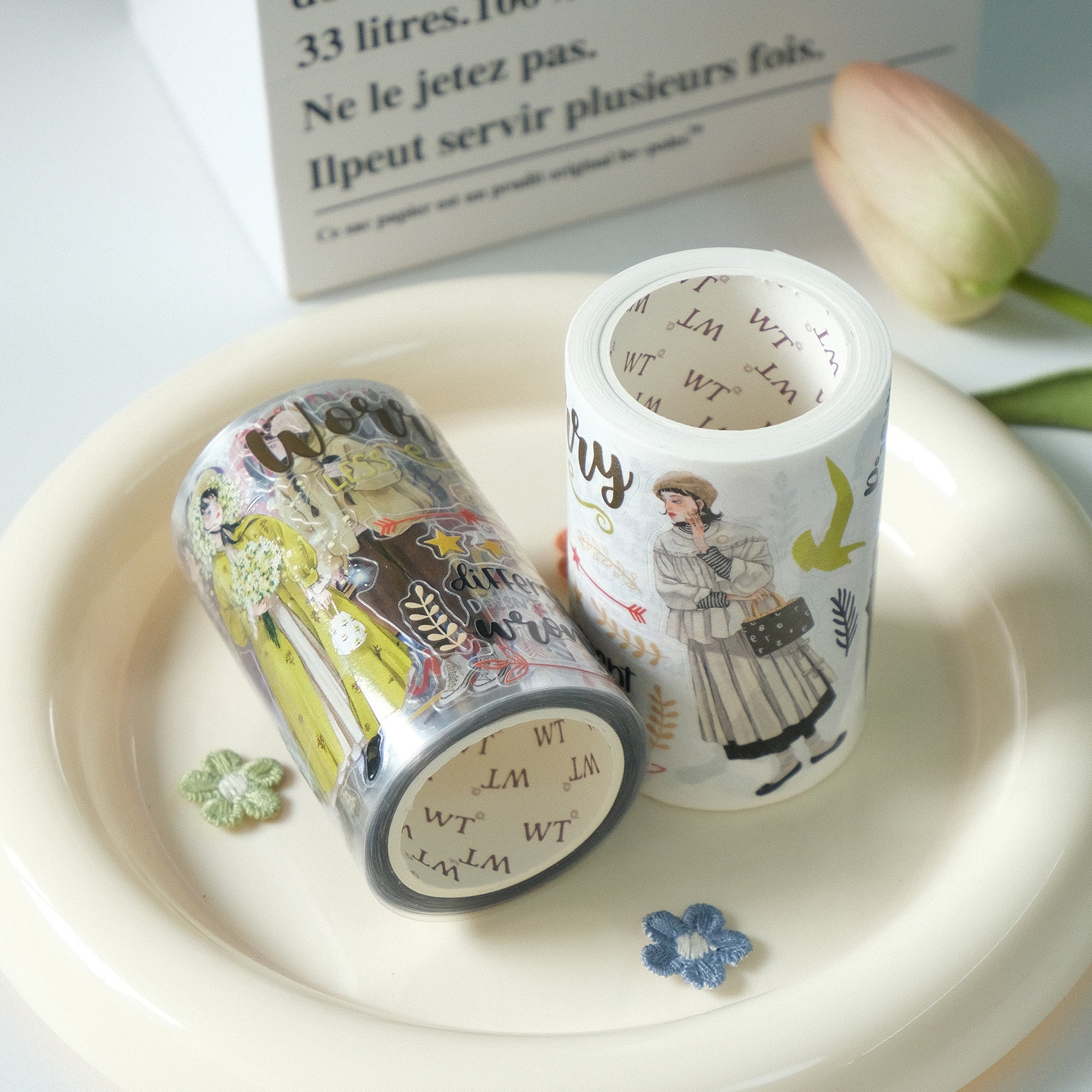 Pre-cut Silent Silhouette Wide Washi/PET Tape - Image 8