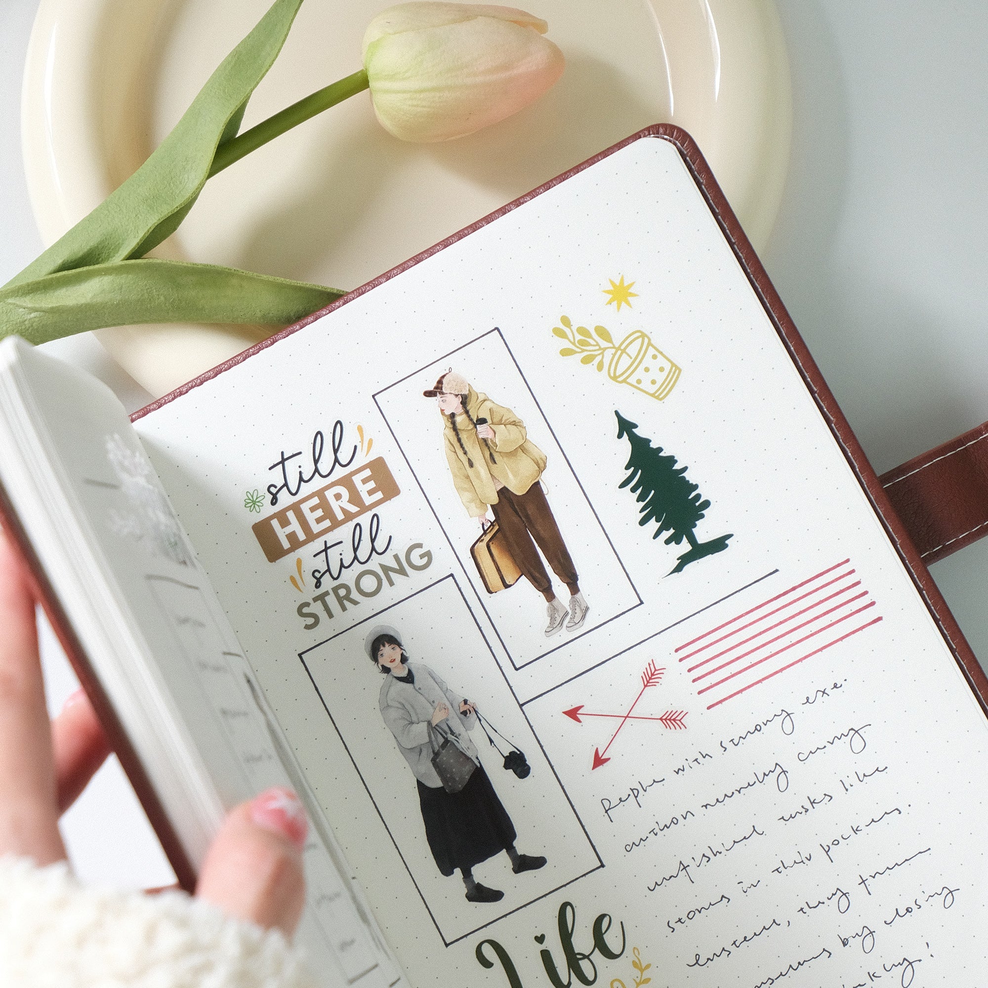 Pre-cut Silent Silhouette Wide Washi/PET Tape - Image 9