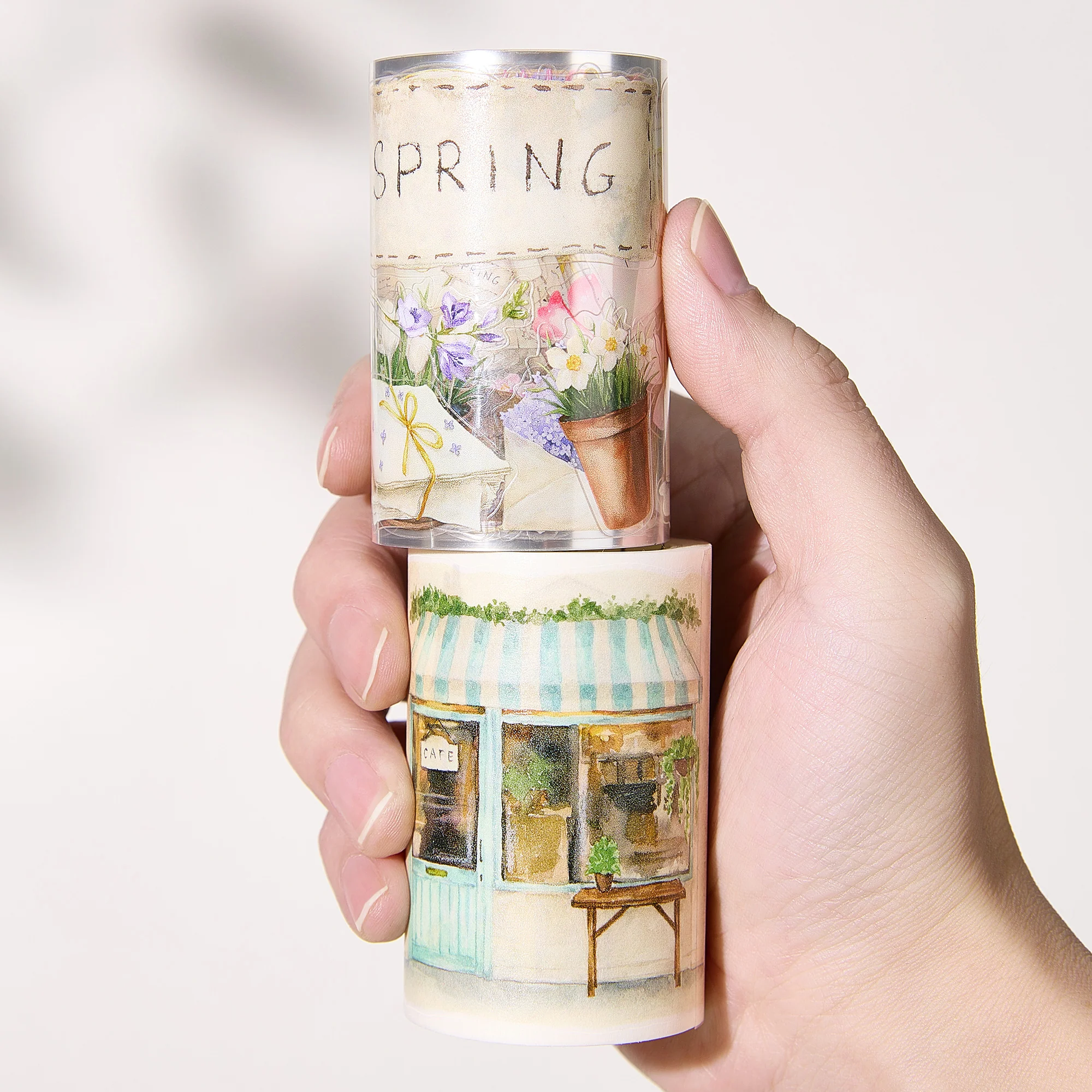 Pre-cut Spring Café Wide Washi/PET Tape - Image 4