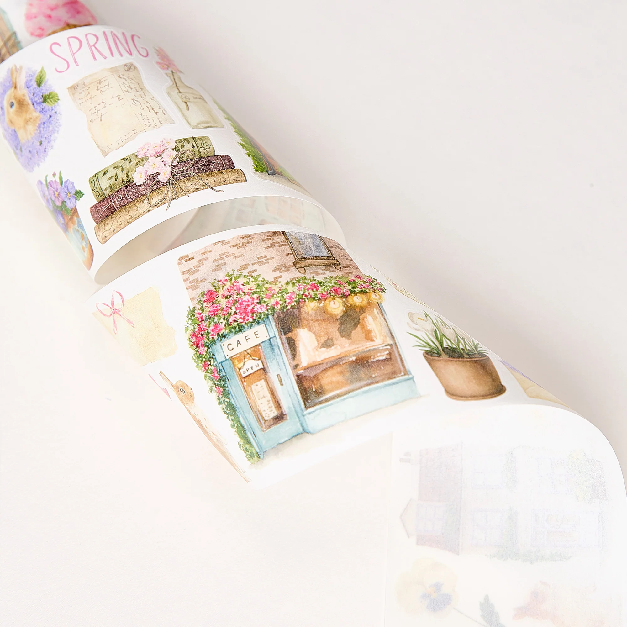 Pre-cut Spring Café Wide Washi/PET Tape - Image 5