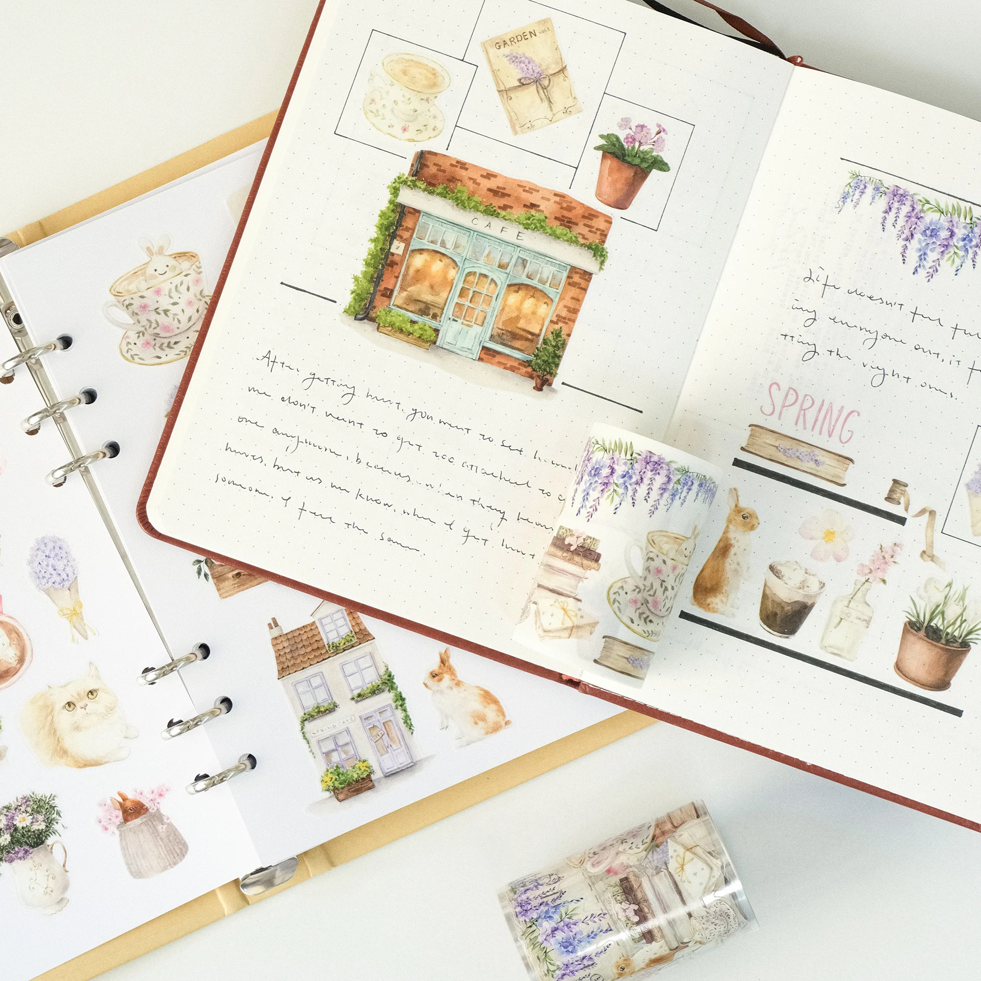 Pre-cut Spring Café Wide Washi/PET Tape - Image 7