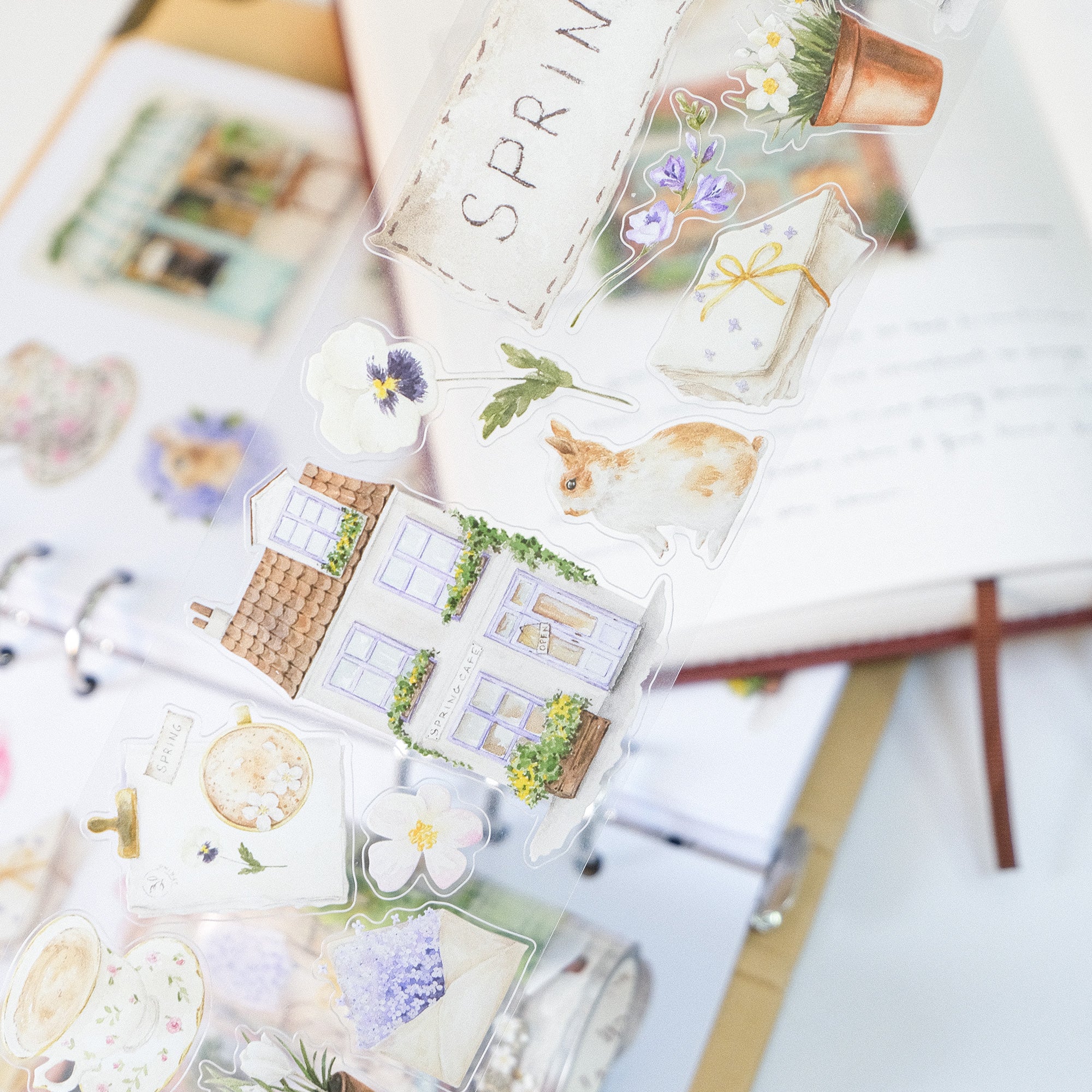 Pre-cut Spring Café Wide Washi/PET Tape - Image 9