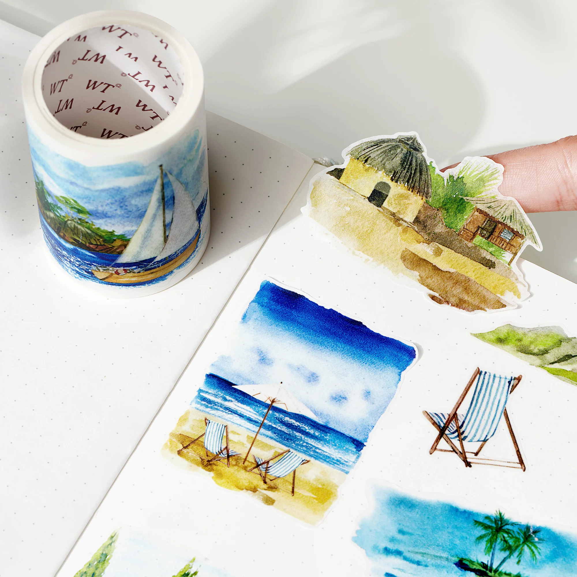 Pre-cut Summer Bliss Wide Washi/PET Tape - Image 2