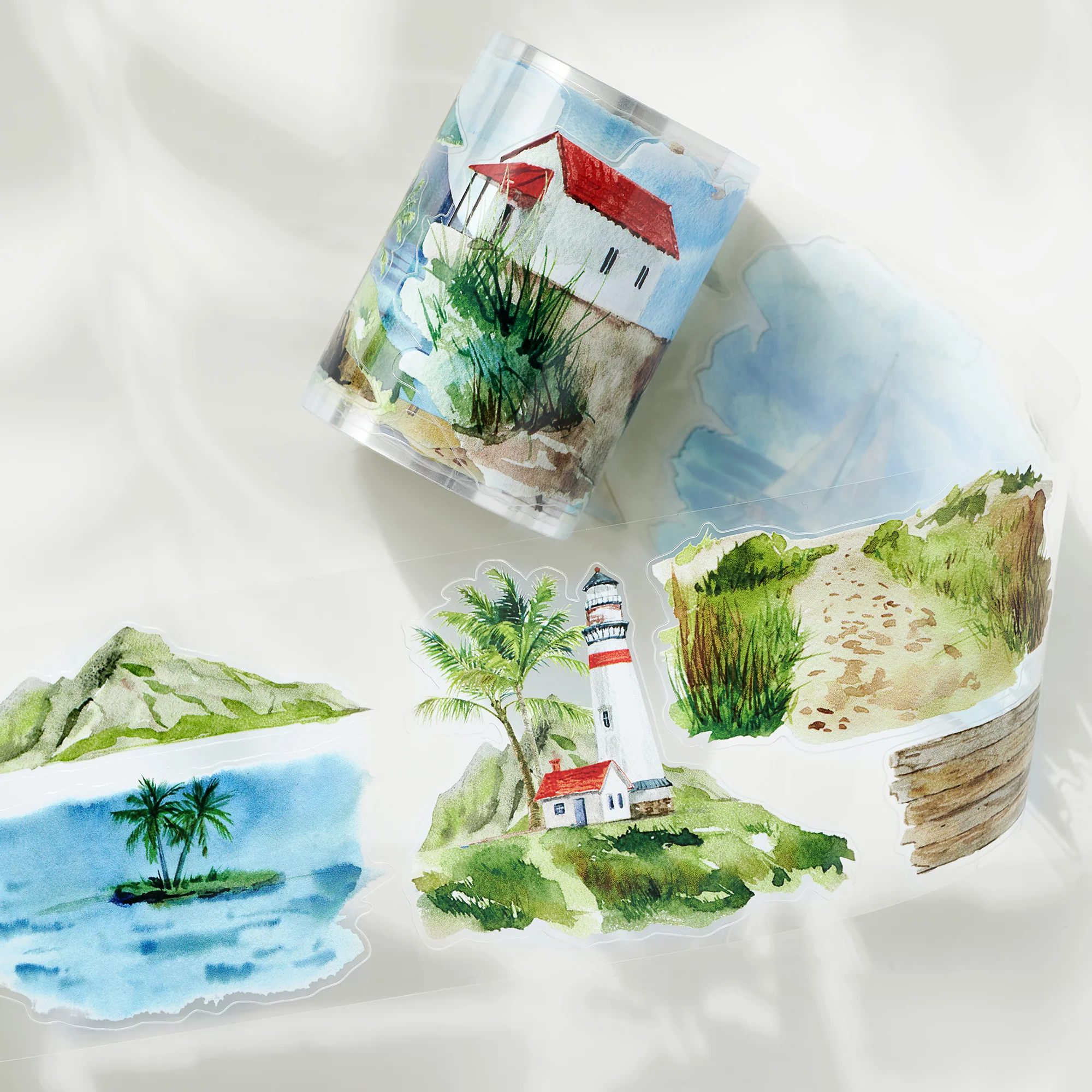 Pre-cut Summer Bliss Wide Washi/PET Tape - Image 3