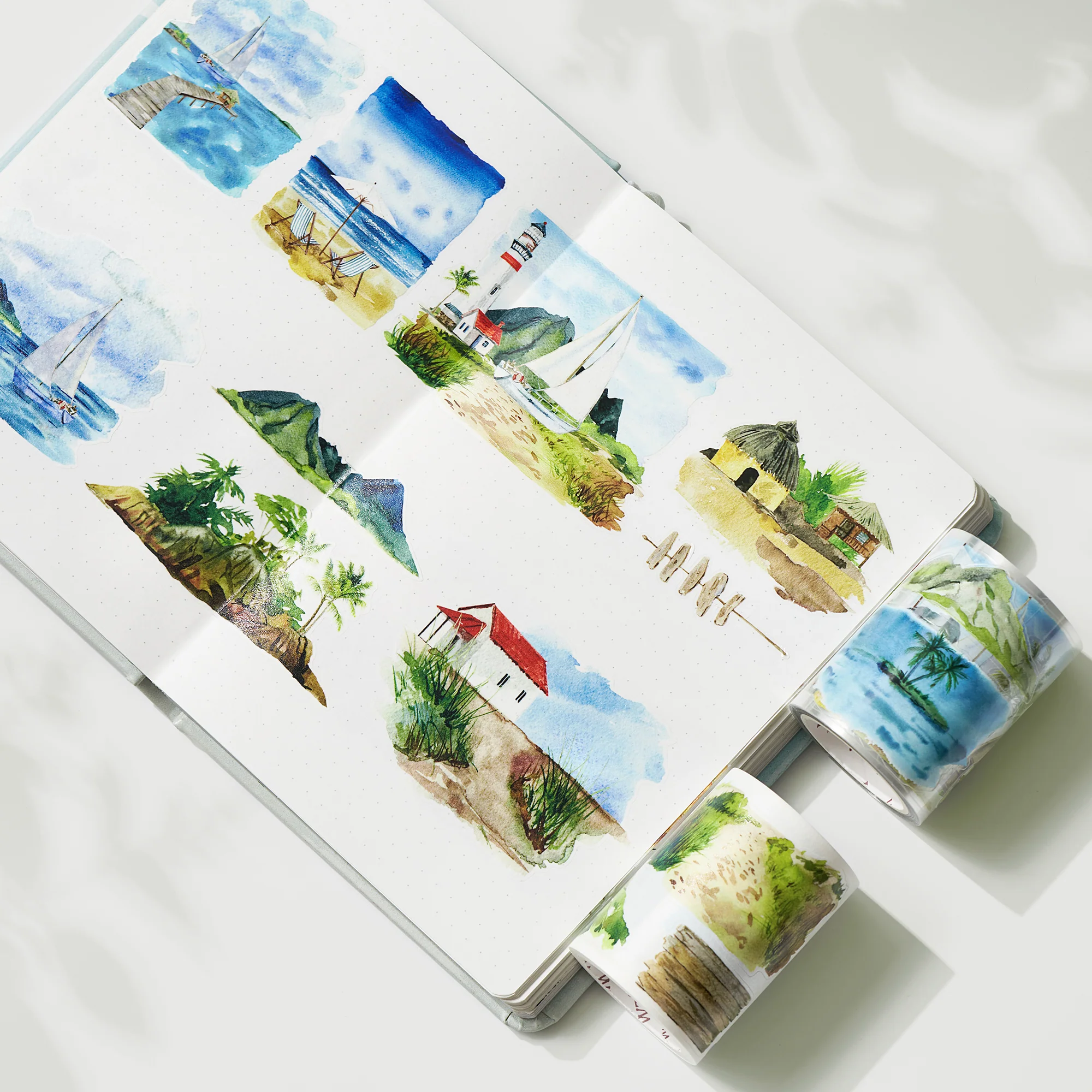 Pre-cut Summer Bliss Wide Washi/PET Tape - Image 5