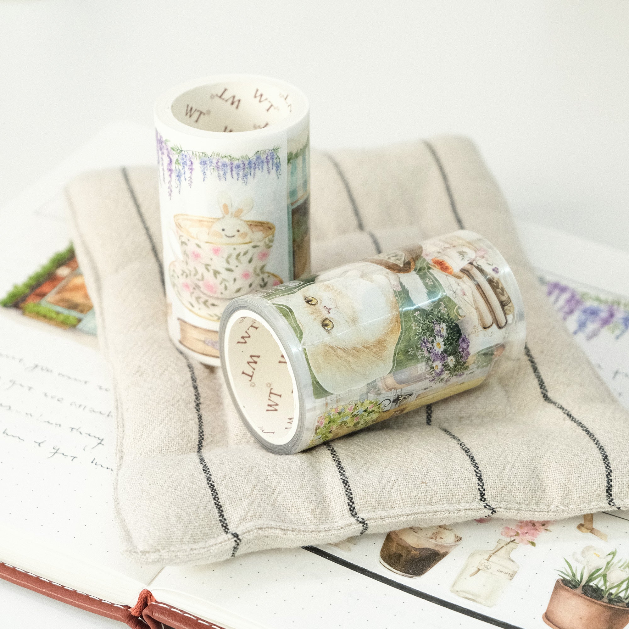 Pre-cut Summer Café Wide Washi/PET Tape - Image 7