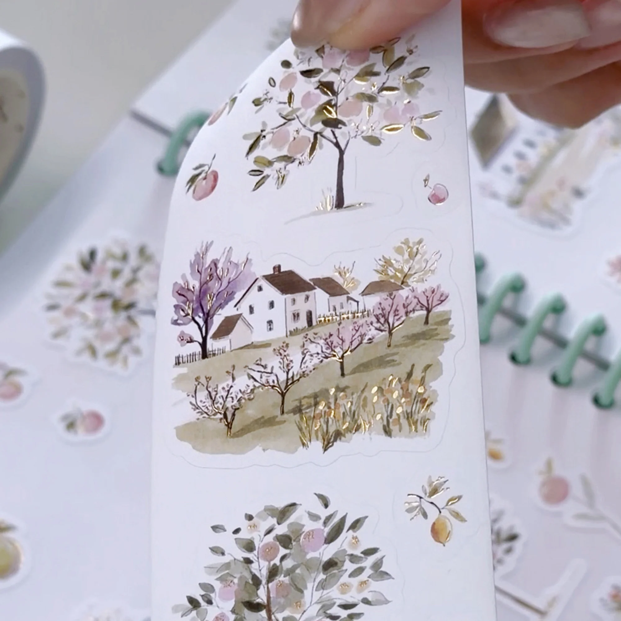 Pre-cut Sunlit Orchard Script Tape Set (GILDED) - Image 10