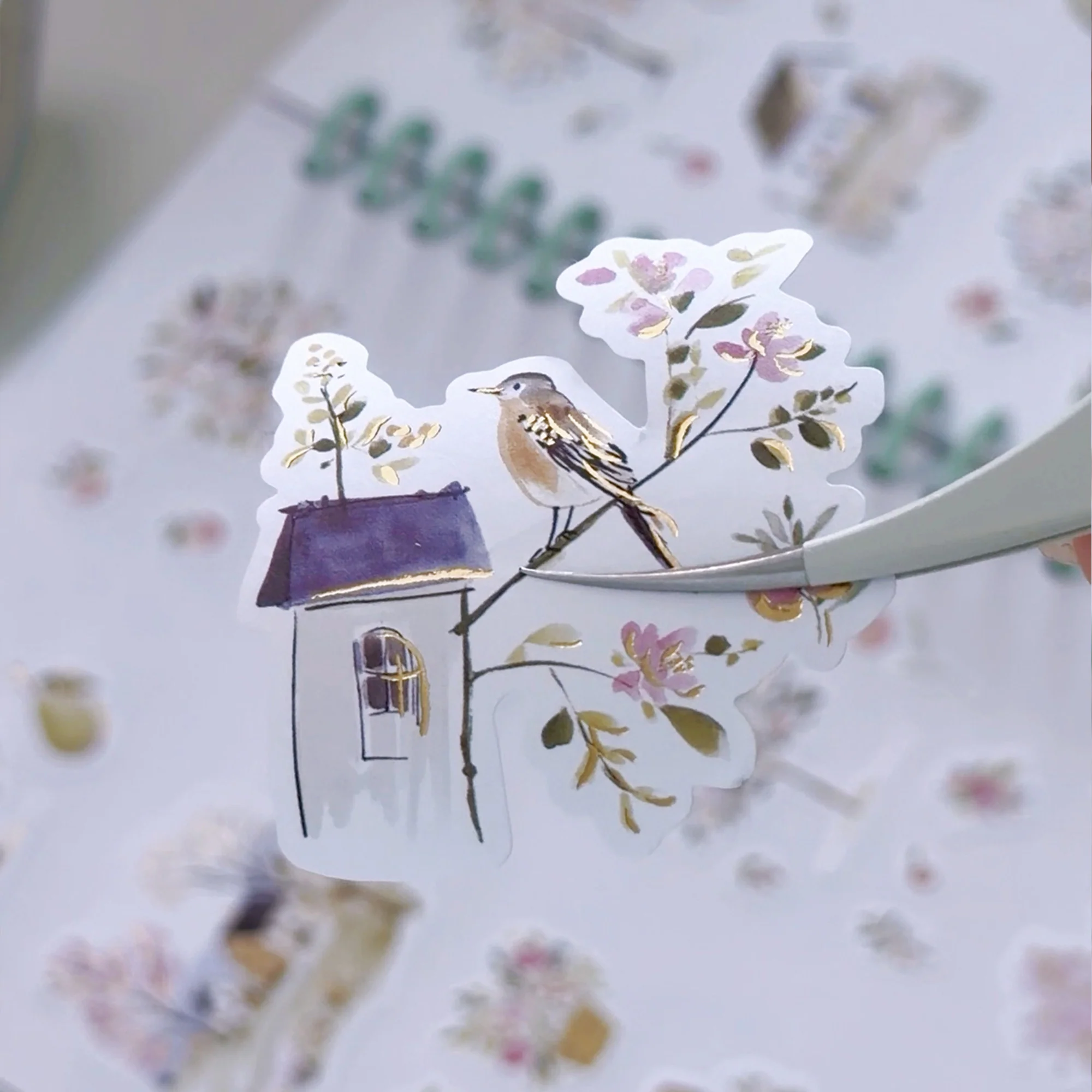 Pre-cut Sunlit Orchard Script Tape Set (GILDED) - Image 11