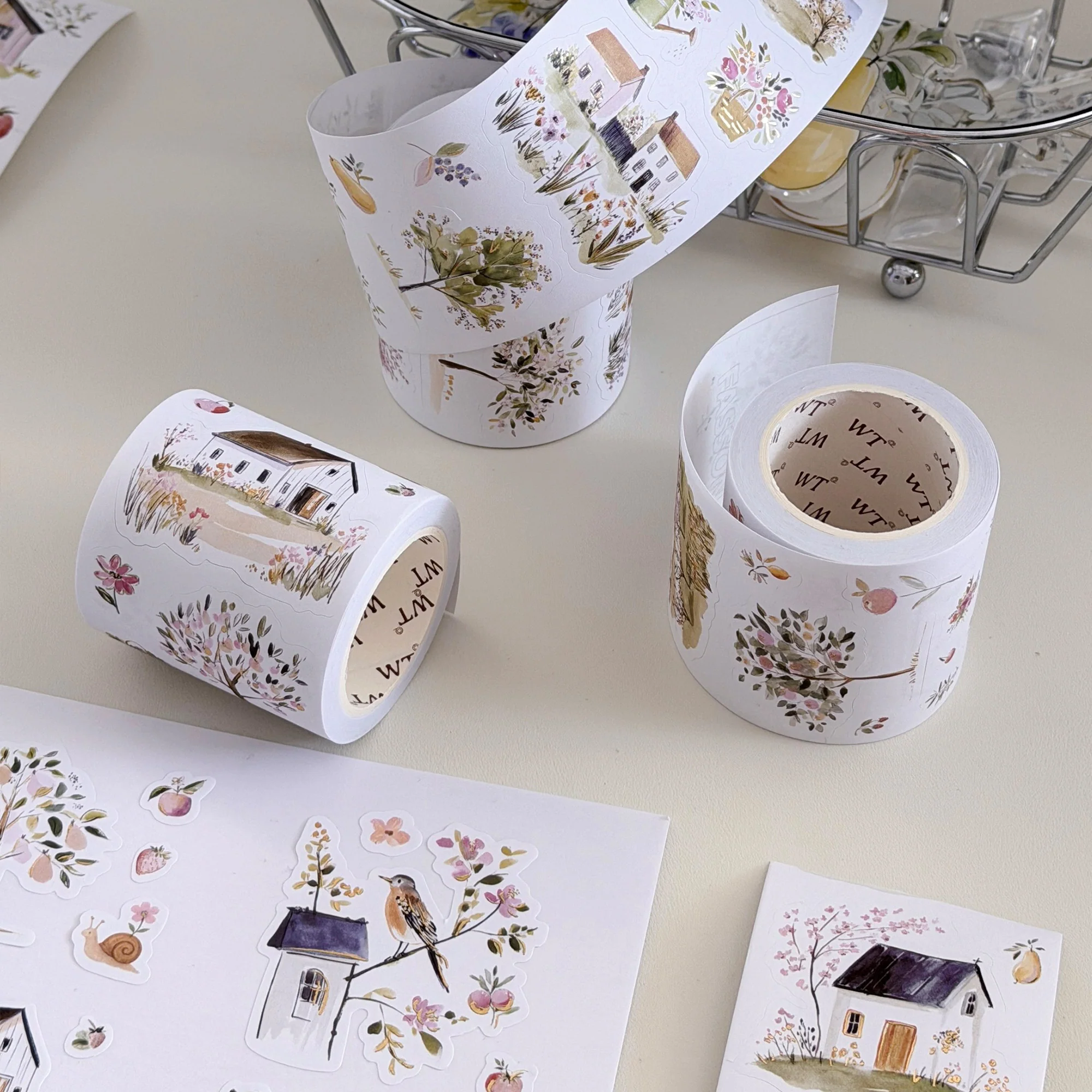 Pre-cut Sunlit Orchard Script Tape Set (GILDED) - Image 9