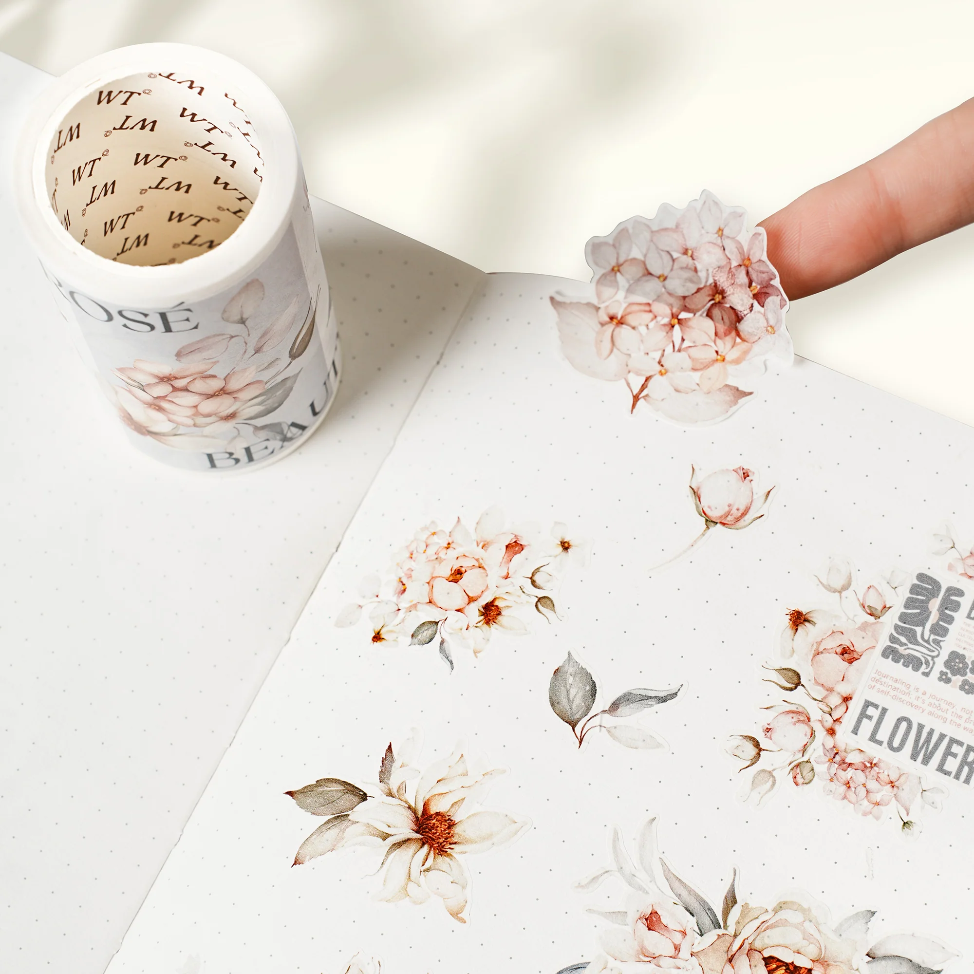 Pre-cut Sweet Rosé Wide Washi/PET Tape - Image 3