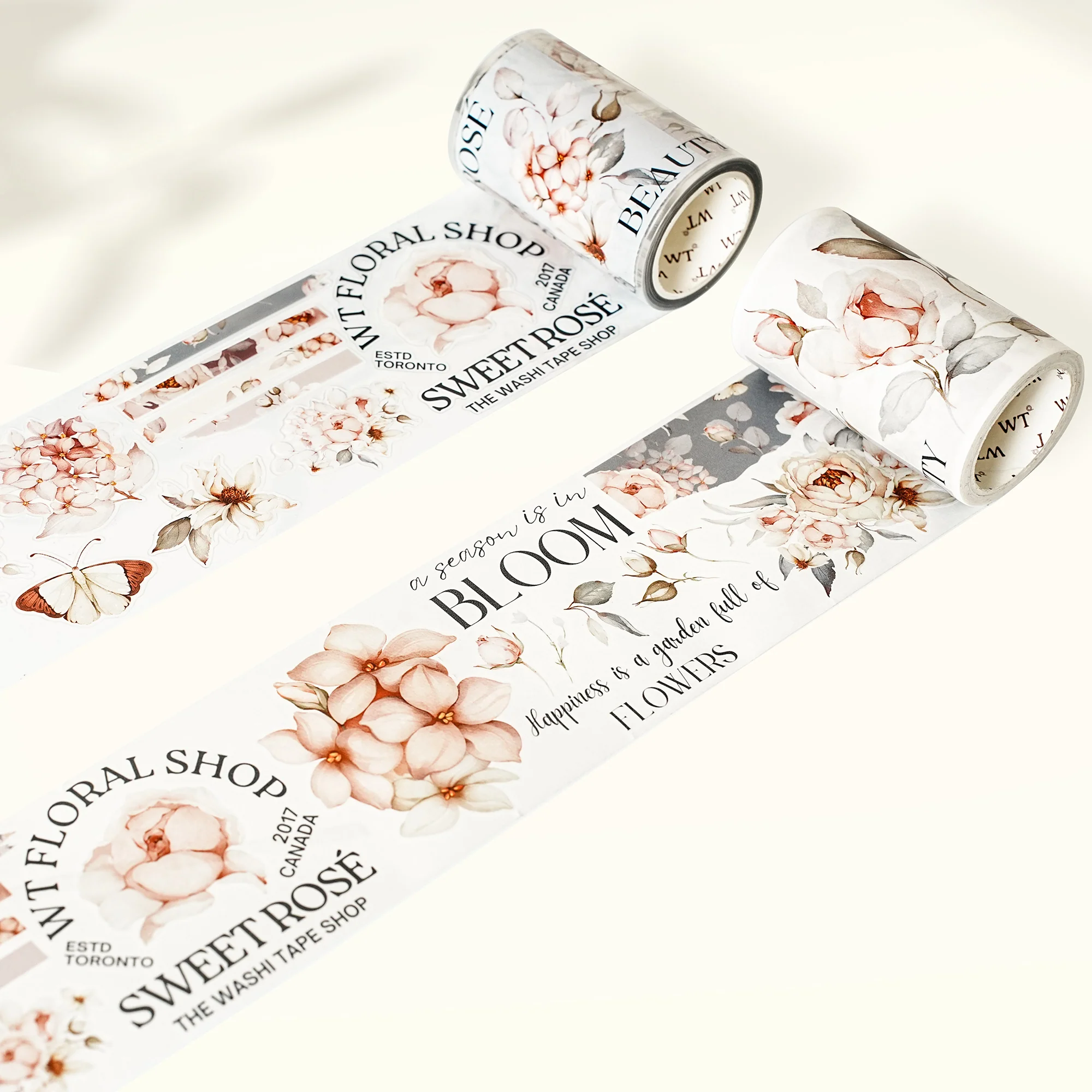 Pre-cut Sweet Rosé Wide Washi/PET Tape - Image 5
