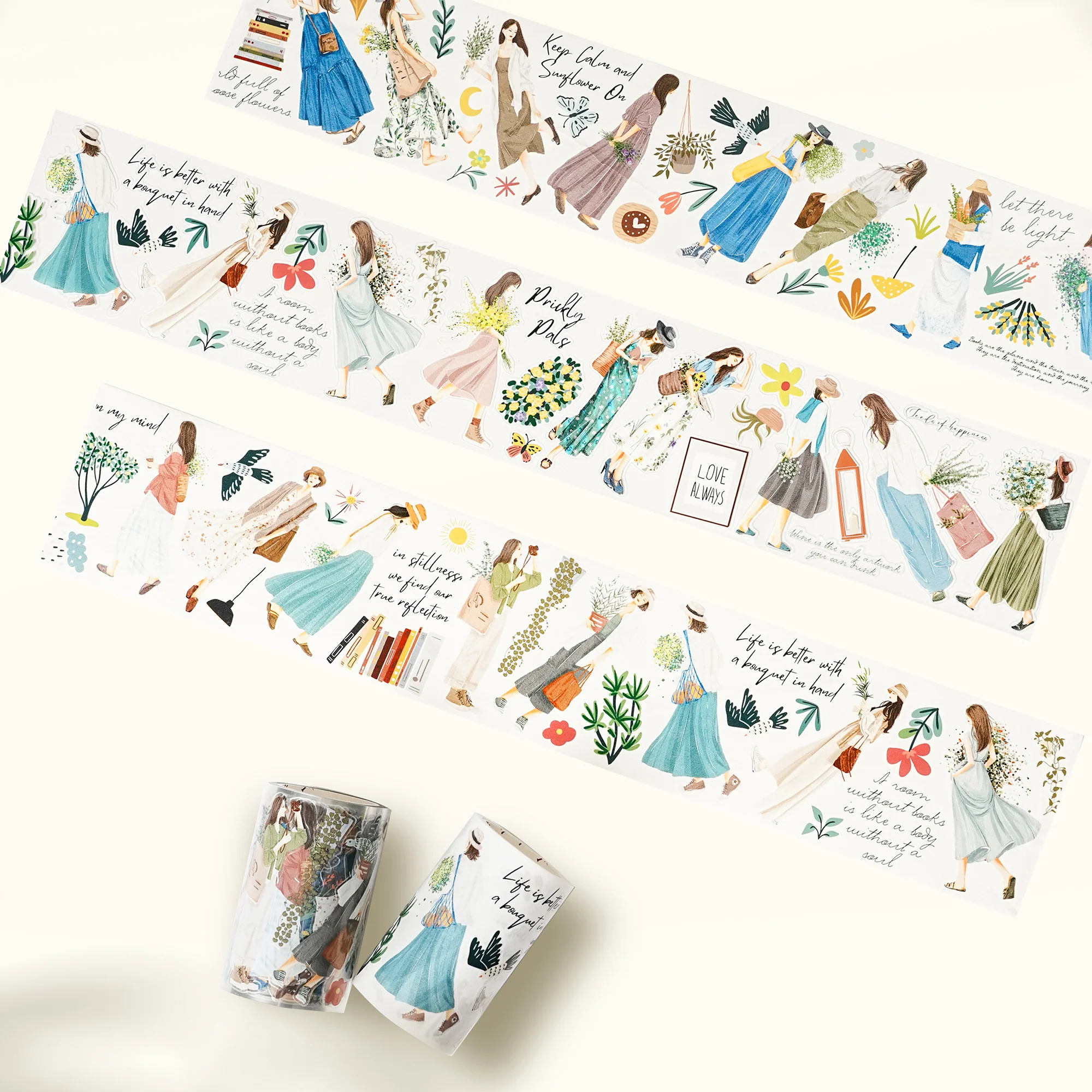 Pre-cut Velvet Voyage Wide Washi/PET Tape