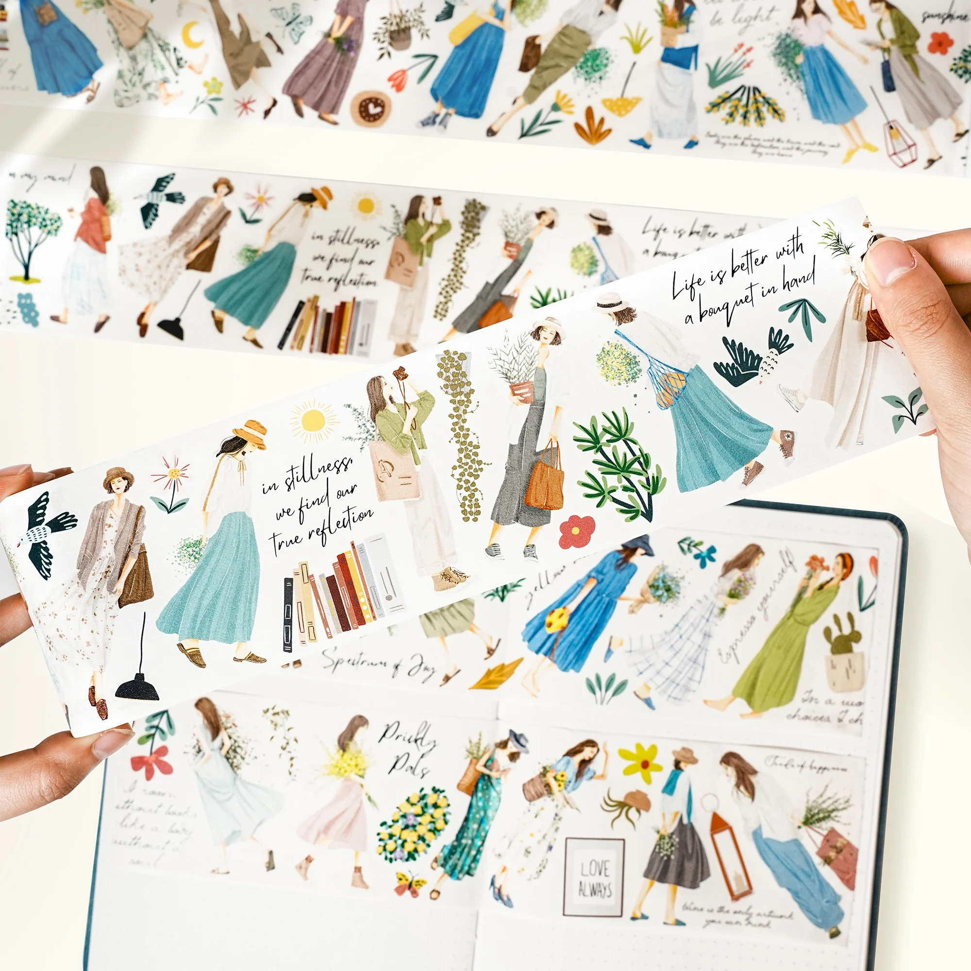 Pre-cut Velvet Voyage Wide Washi/PET Tape - Image 2