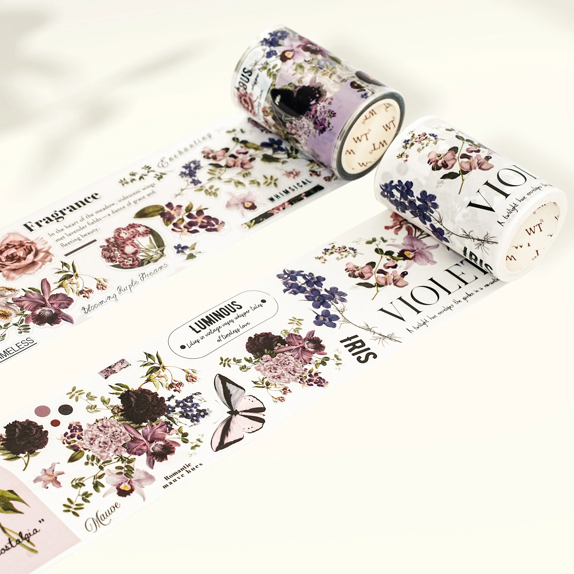 Pre-cut Violet Veil Wide Washi/PET Tape - Image 4