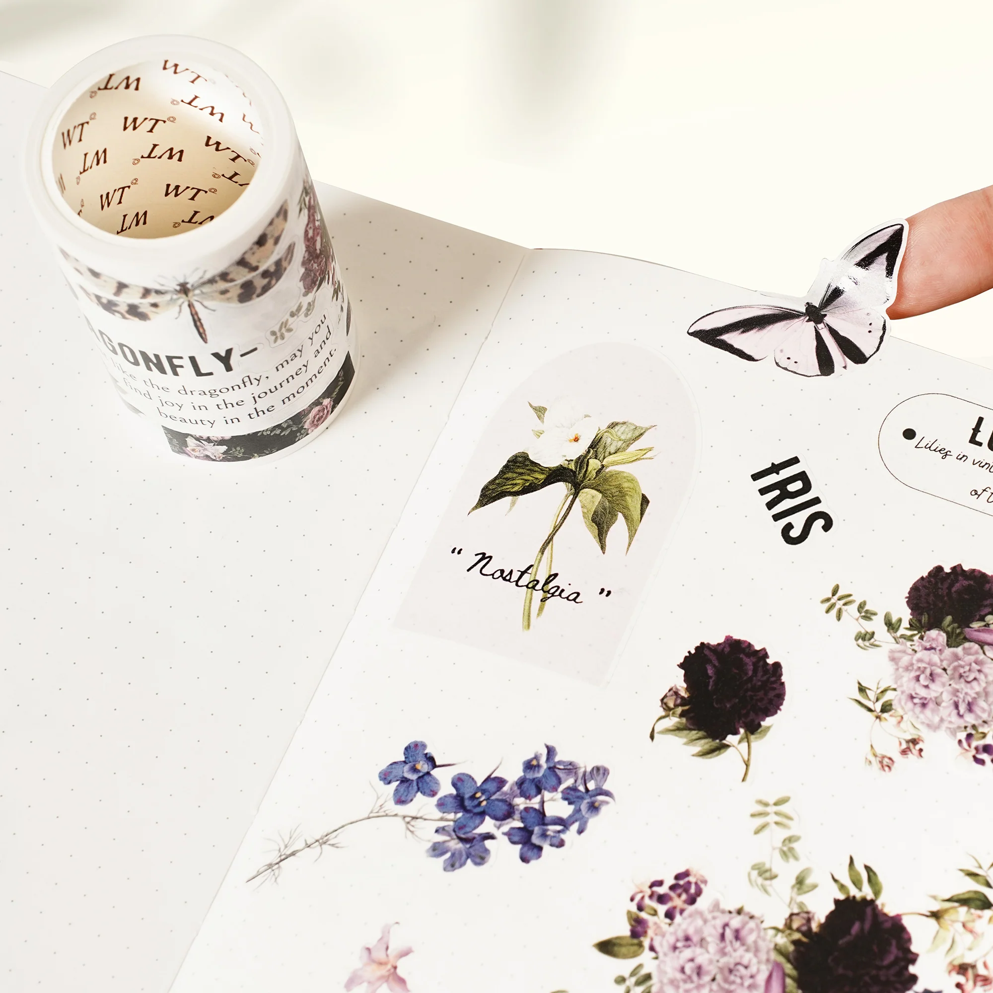 Pre-cut Violet Veil Wide Washi/PET Tape - Image 5