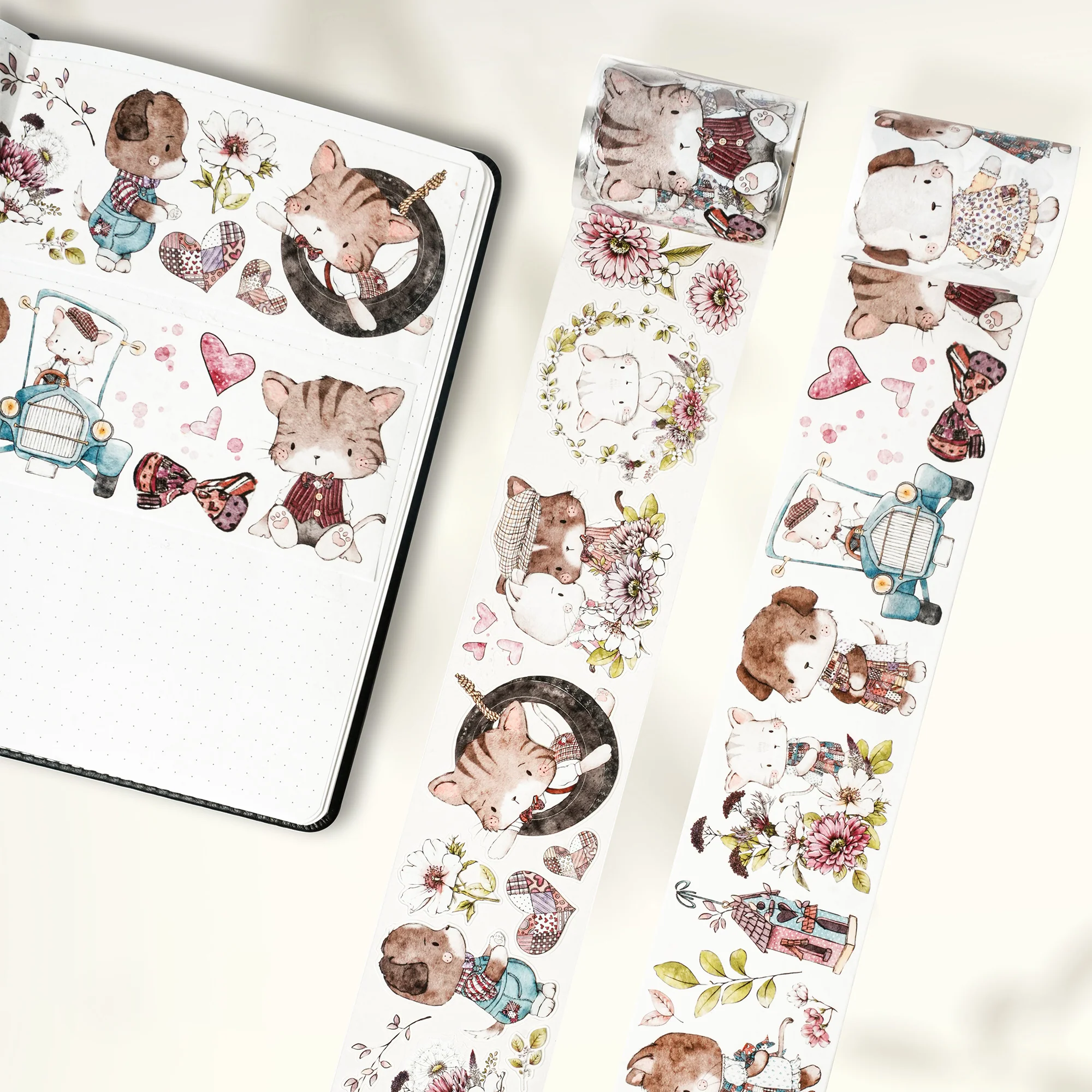 Pre-cut Whisker Connection Wide Washi/PET Tape - Image 3
