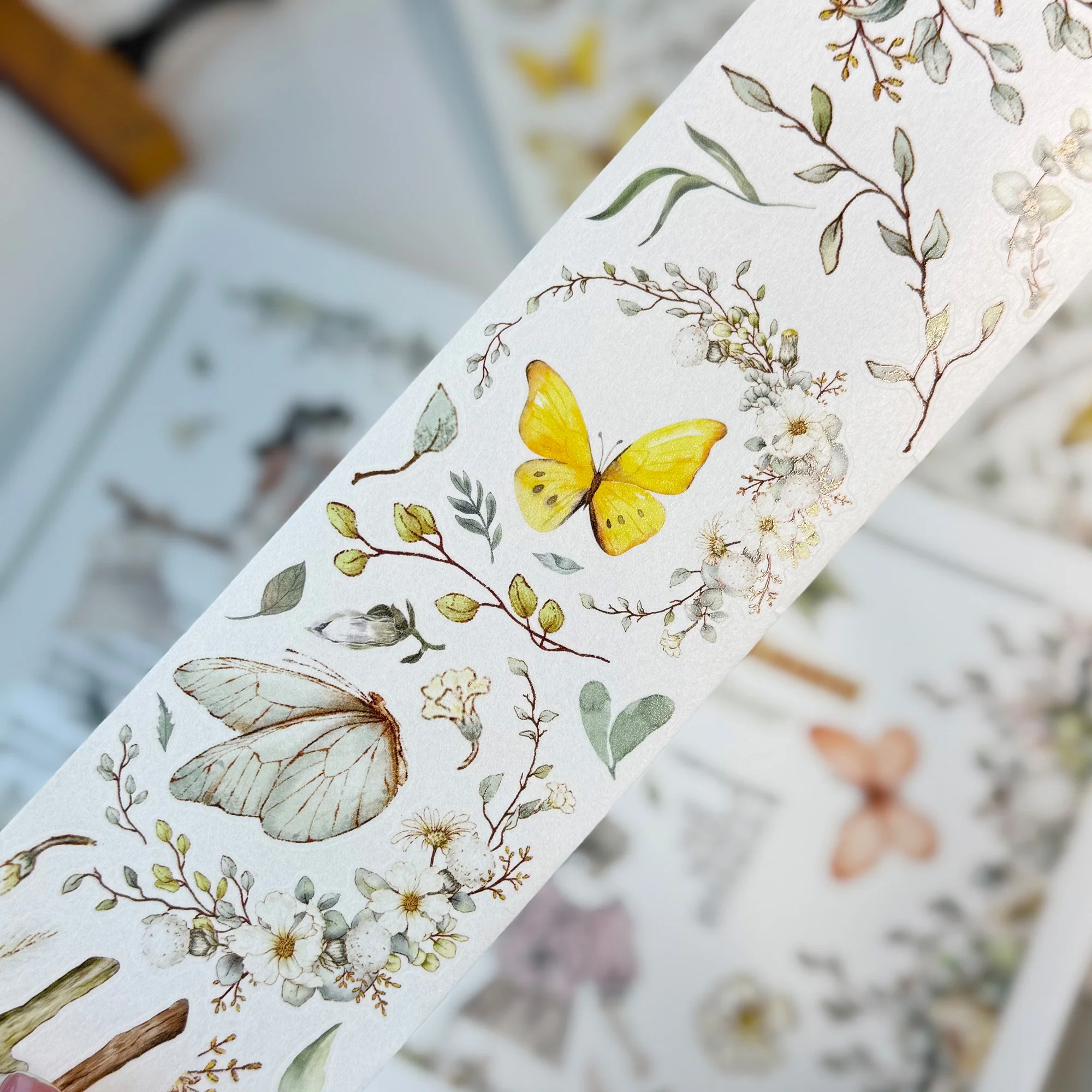 Pre-cut Zephyr Bloom Wide Washi/PET Tape - Image 7