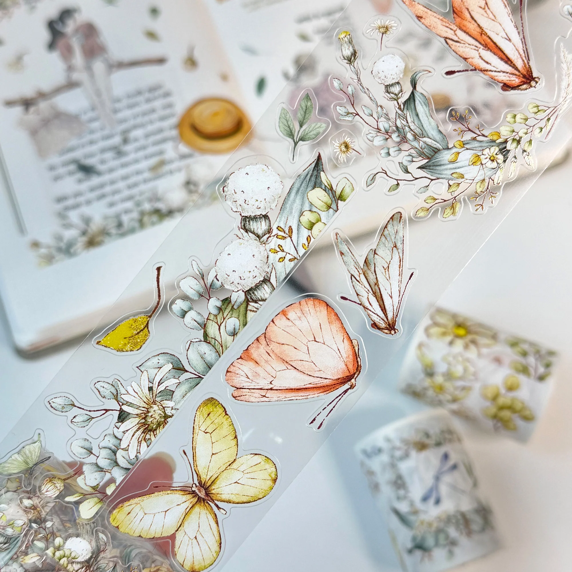 Pre-cut Zephyr Bloom Wide Washi/PET Tape - Image 9