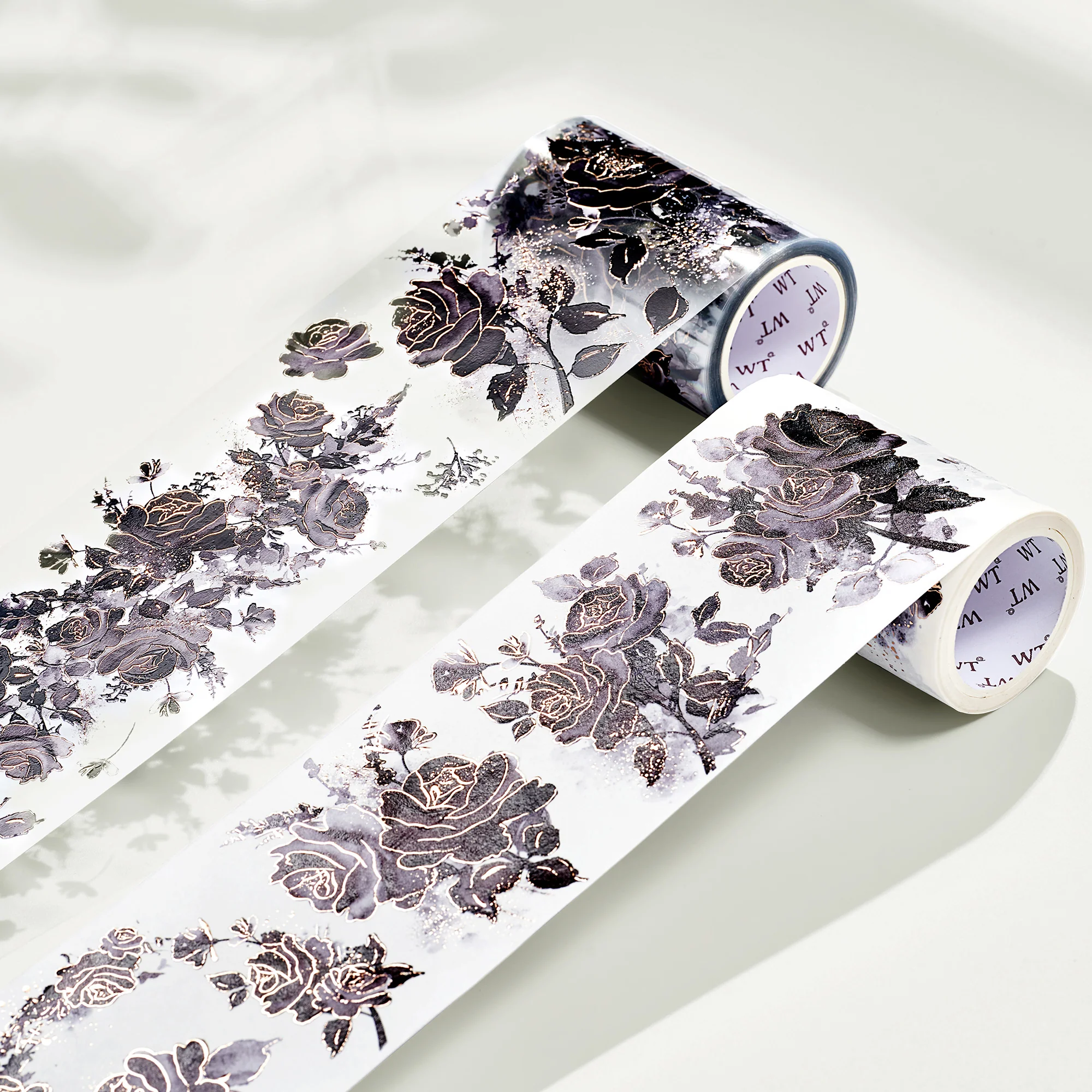 Rose Noir Wide Washi/PET Tape (GILDED) - Image 3
