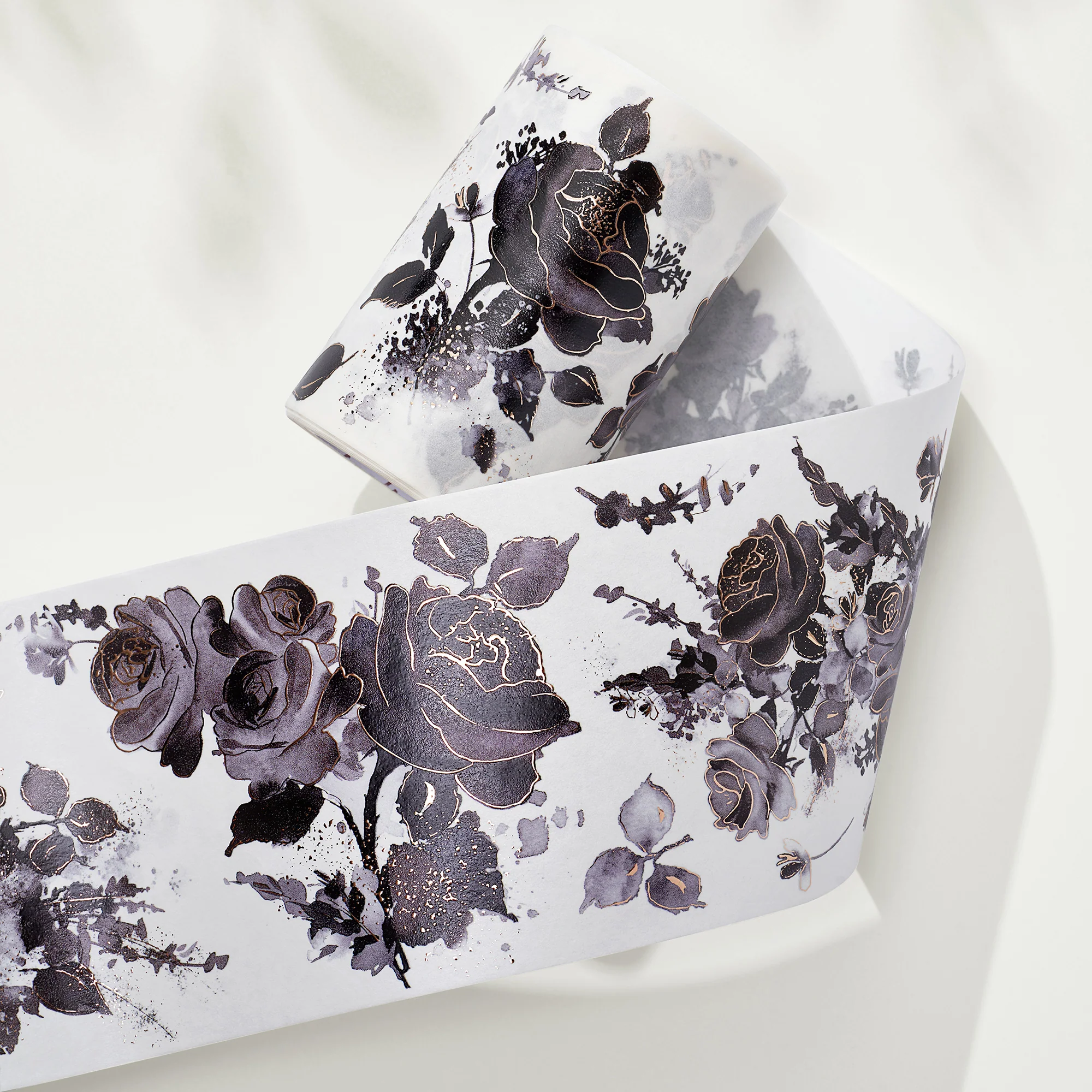 Rose Noir Wide Washi/PET Tape (GILDED) - Image 7