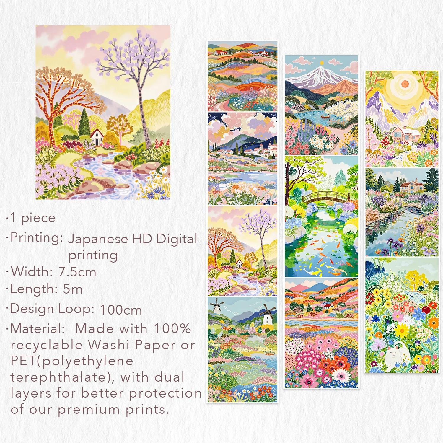 Spring Canvas Wide Washi/PET Tape - Image 17
