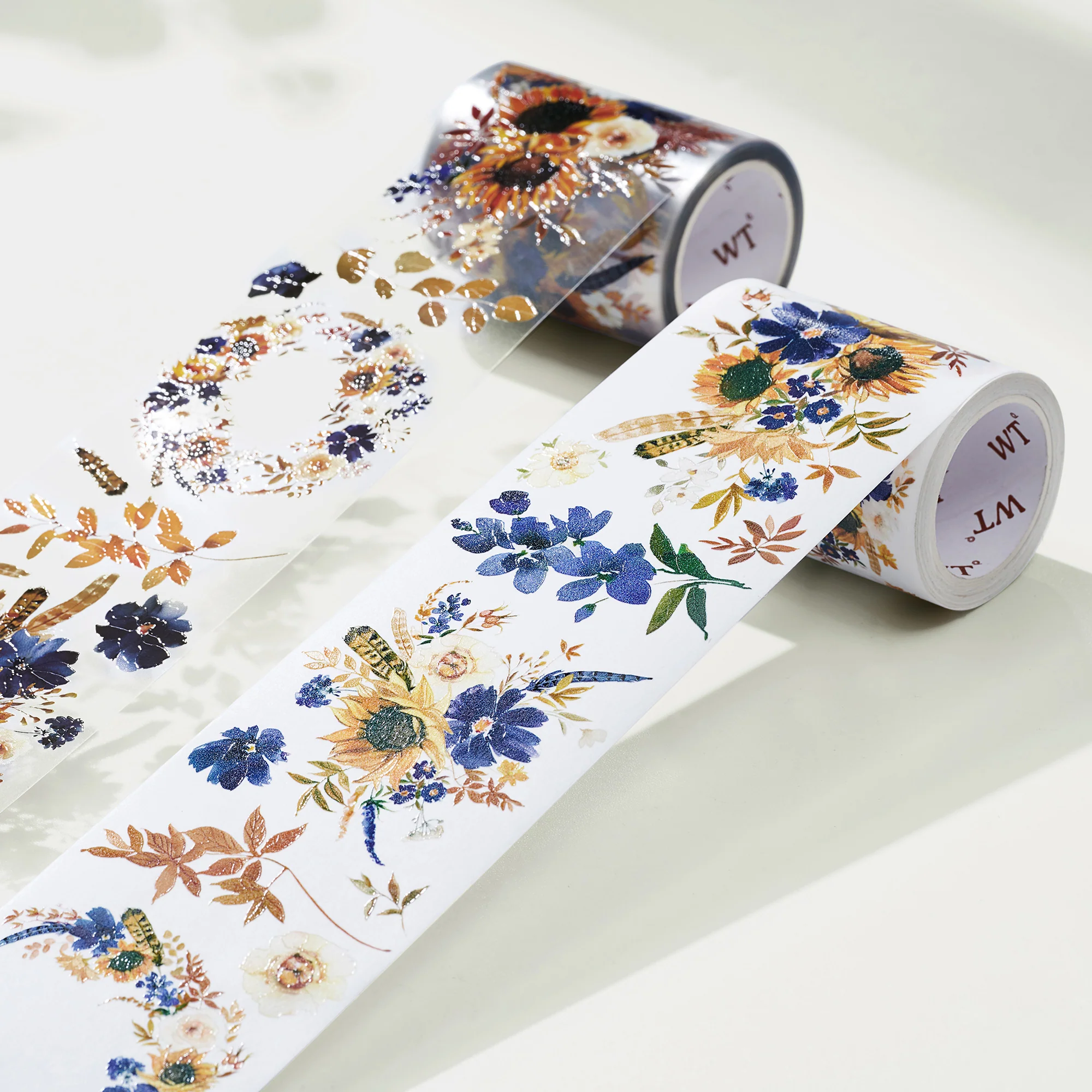 Sunflower & Navy Wide Washi/PET Tape - Image 4